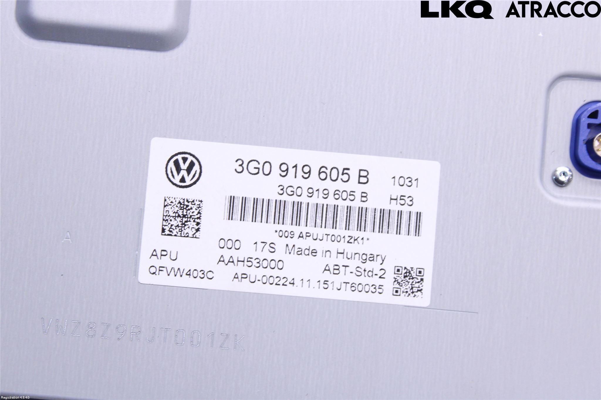 Volkswagen VW PASSAT 15-19 Stereo Radio Med Cd