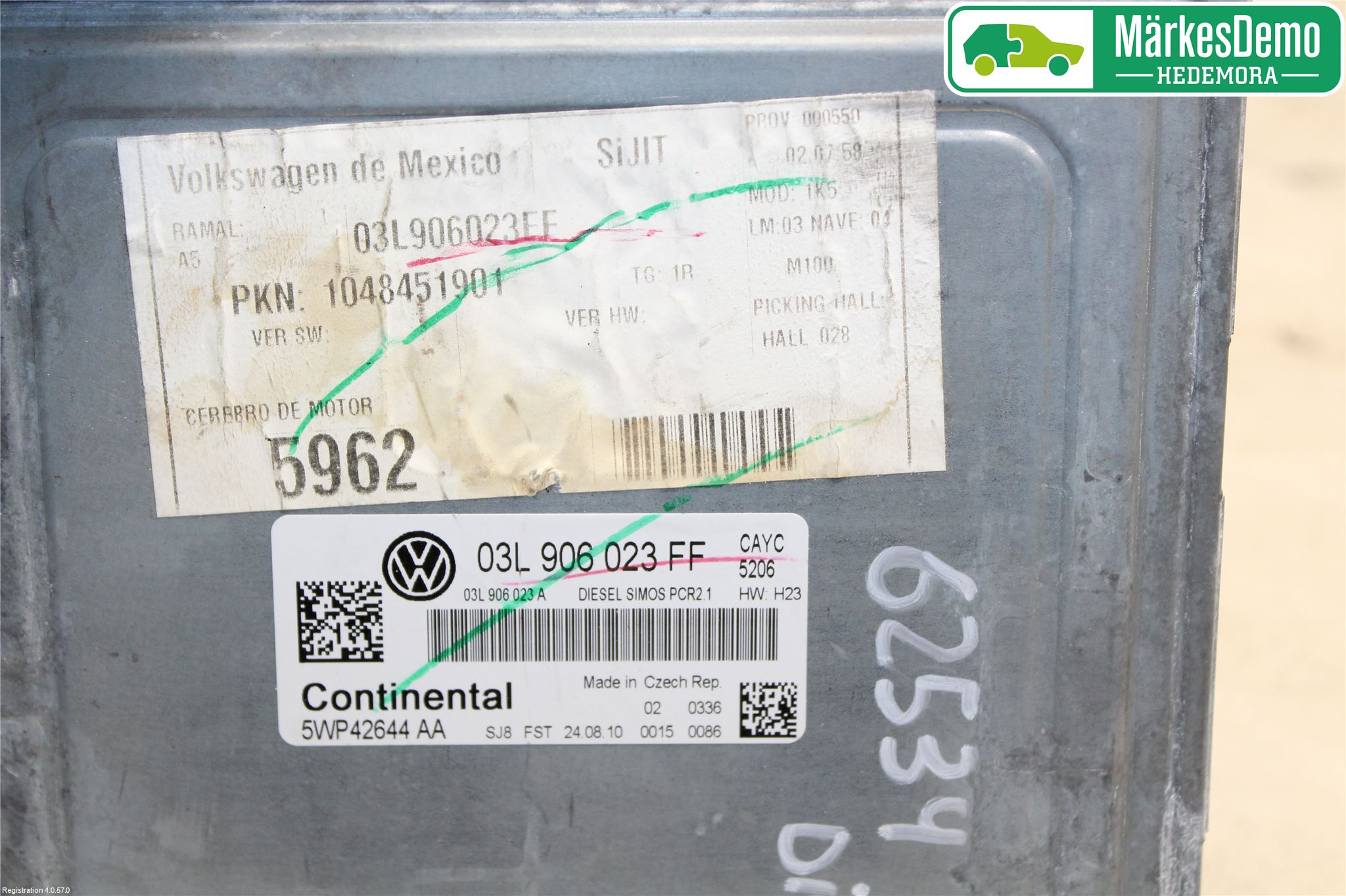 Volkswagen VW GOLF VI 09-13 Styreenhet Dieselpumpe