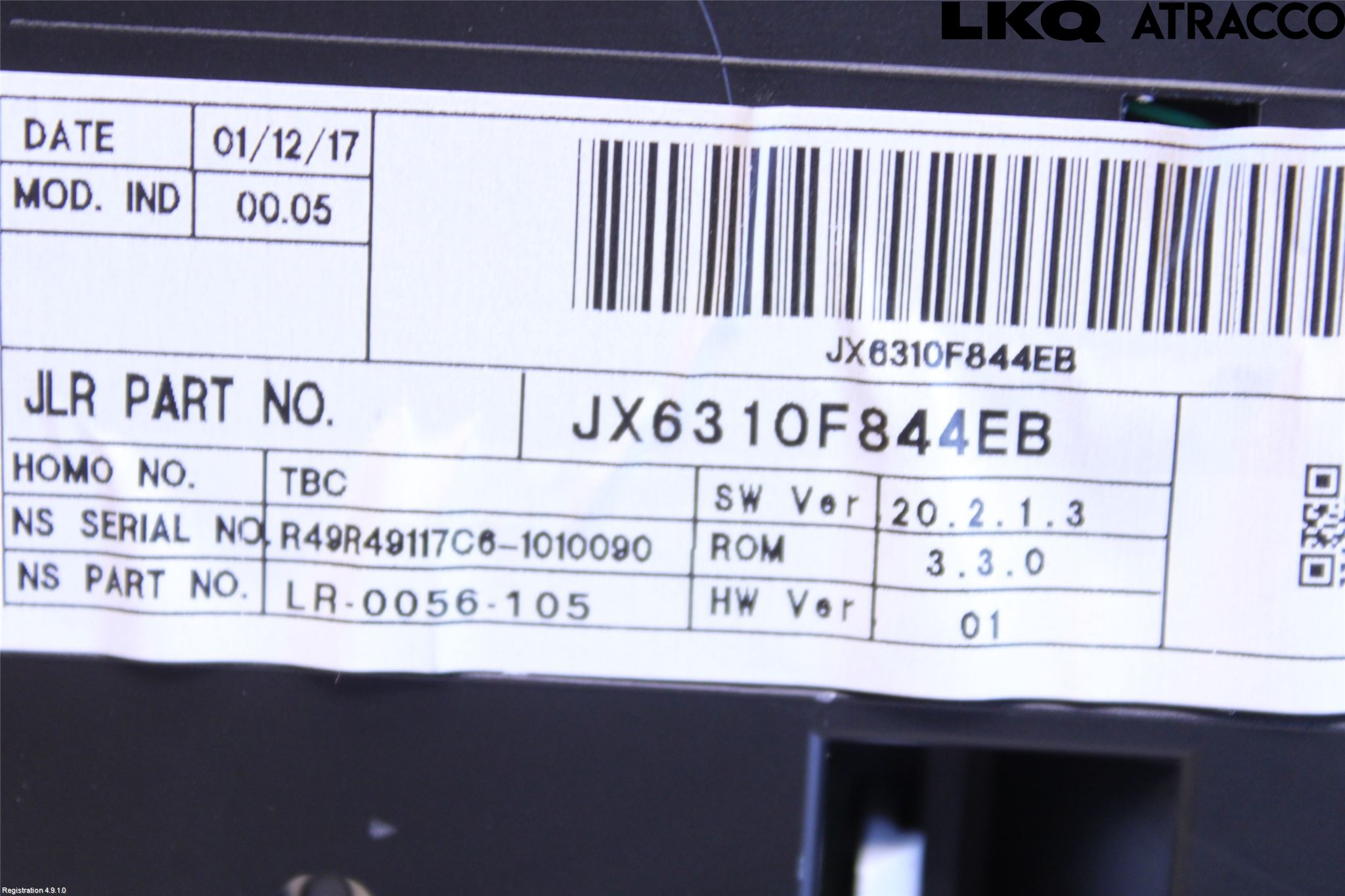 Jaguar XF (X260) 16-24 Instr Kombinert