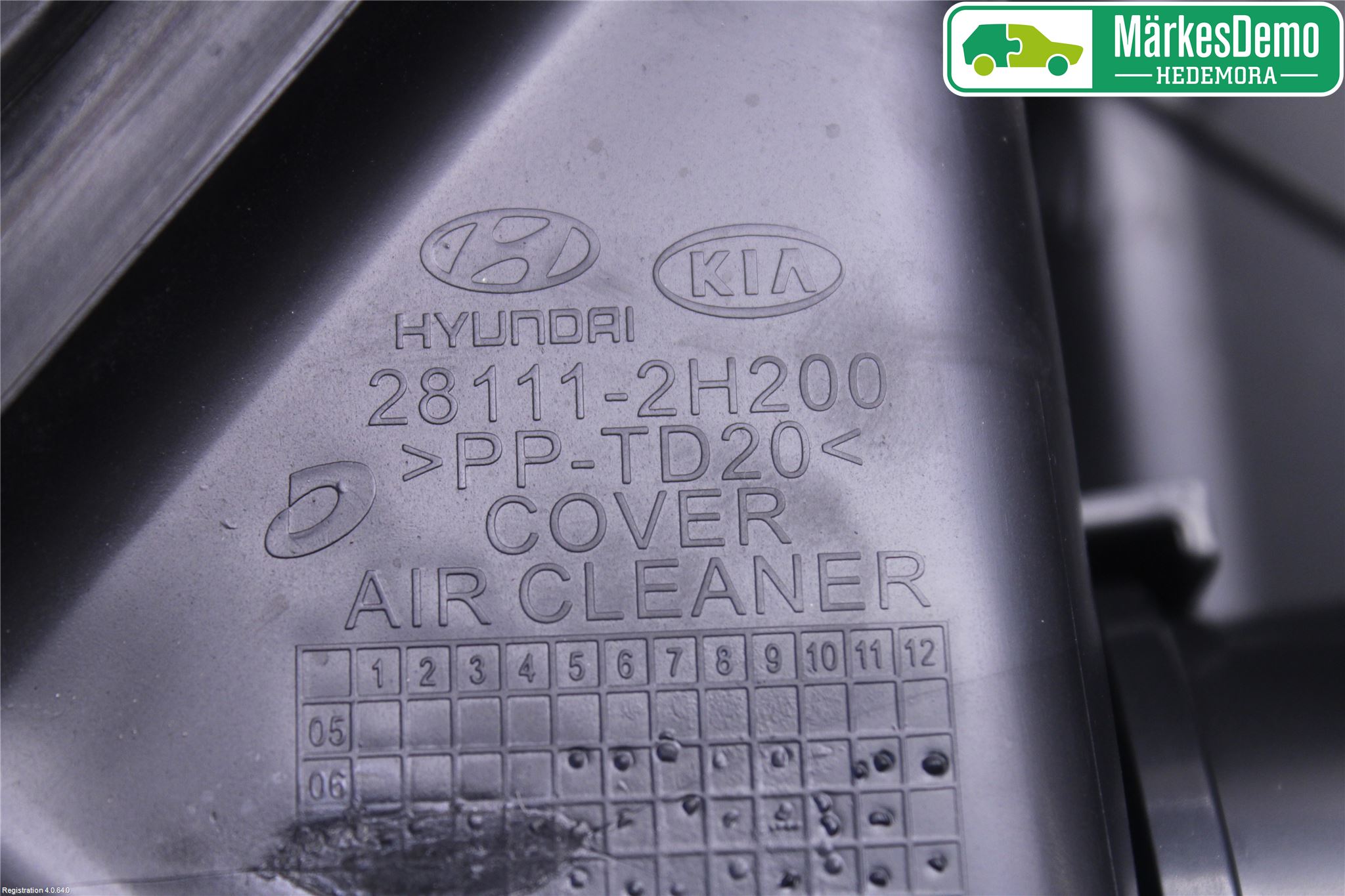 Kia CEED 06-12 Luftfilter Boks