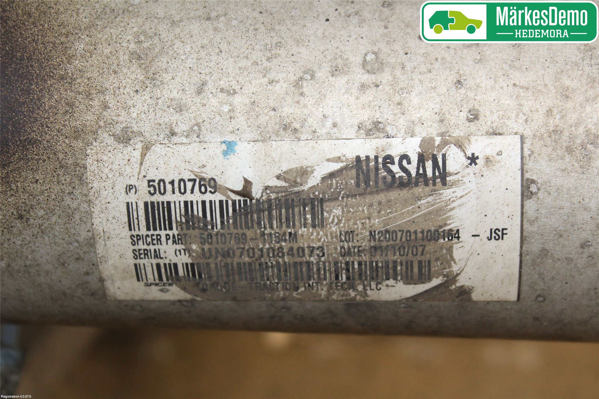 Nissan NAVARA 05-16 Mellomaksel Kompl