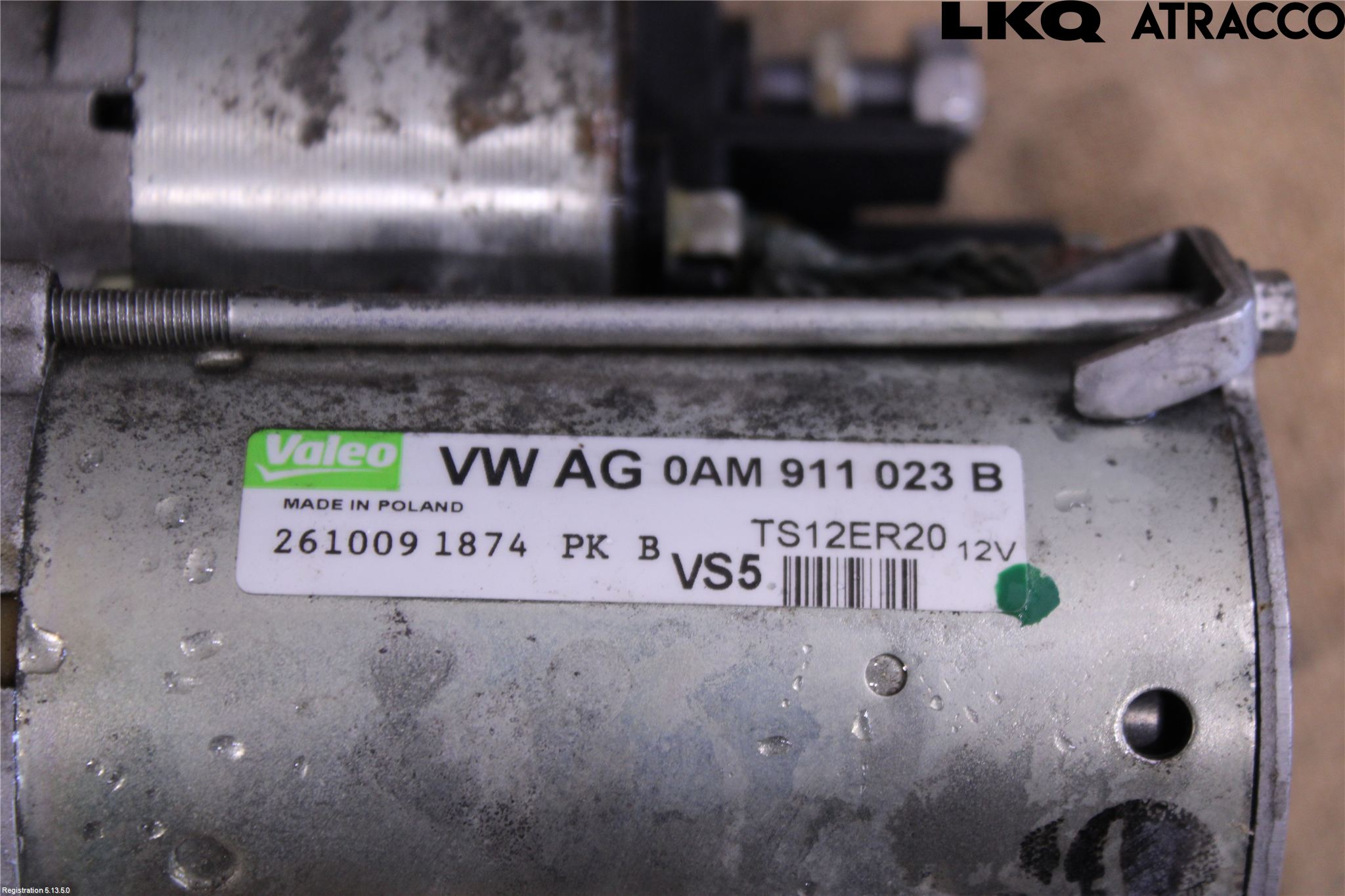 Volkswagen VW GOLF VI 09-13 Startmotor