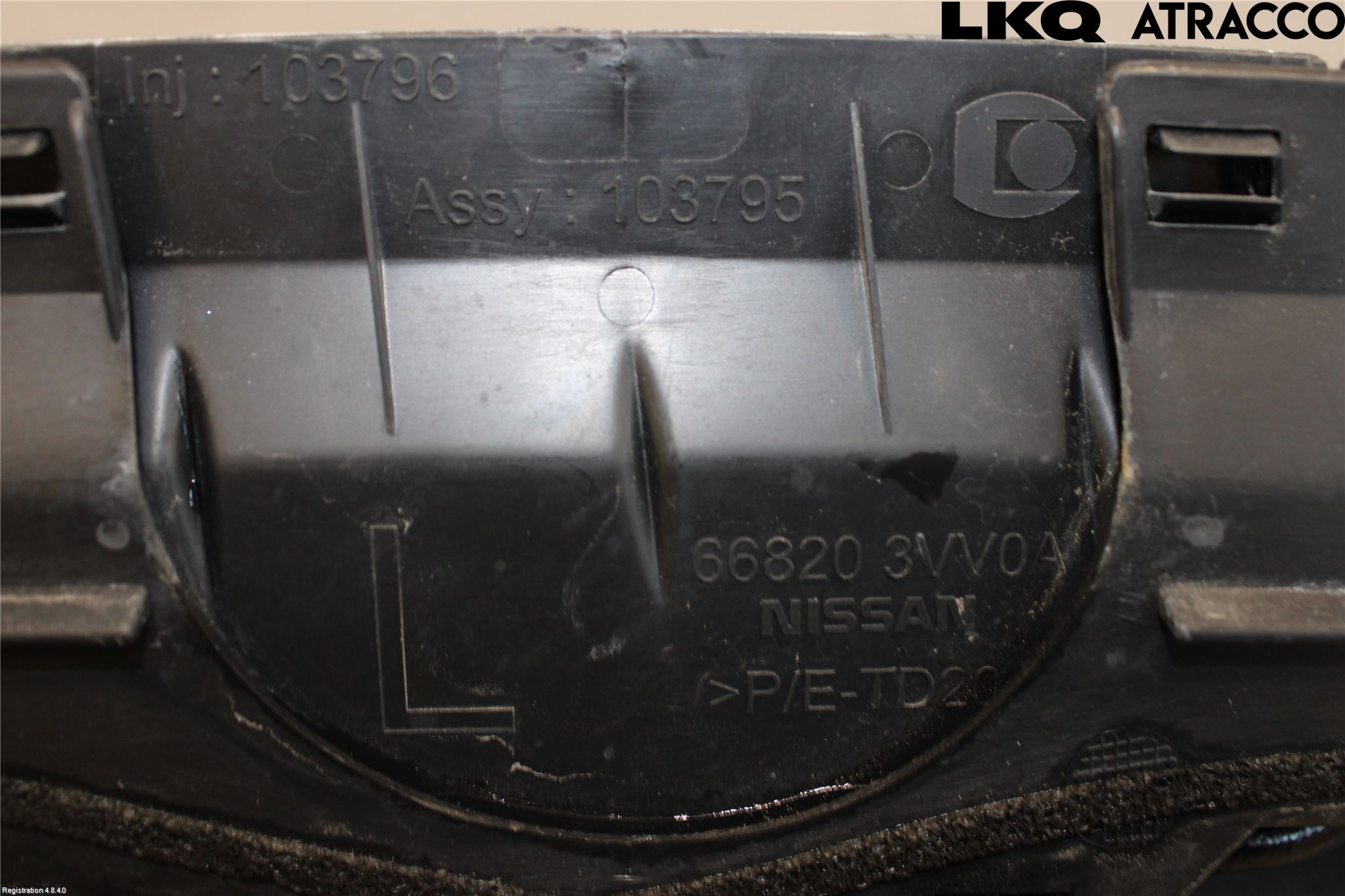Nissan NOTE E12 14-20 Visker Deksel-Grill-Under Frr