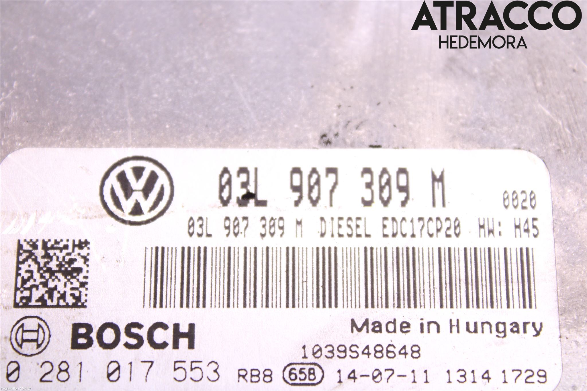 Volkswagen VW TRANSP/CARAVELLE (T5) 04-15 Styreenhet Dieselpumpe