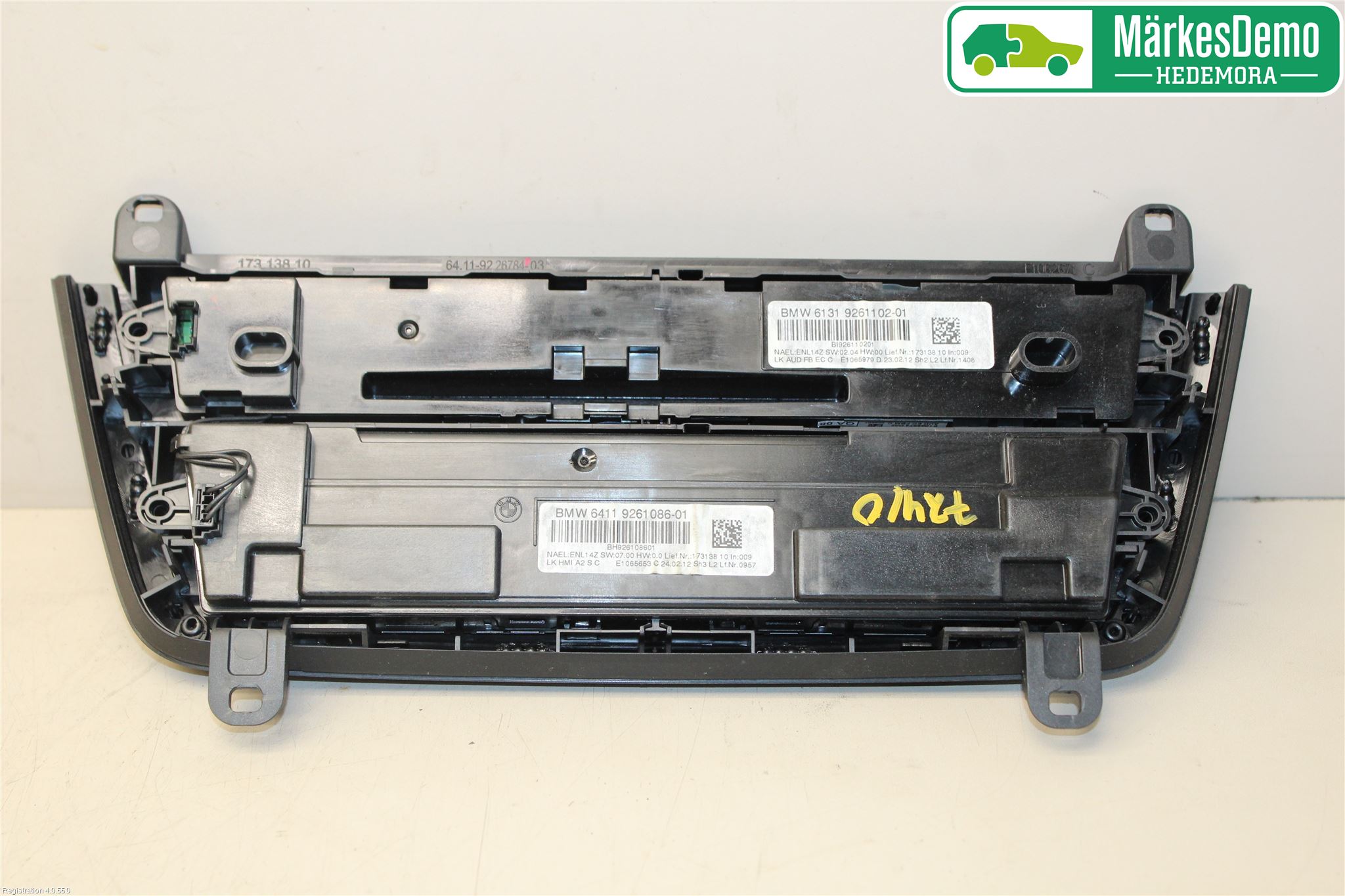 BMW 3 F30/F31/F80 12-19 Varme Ac Betjening-Display