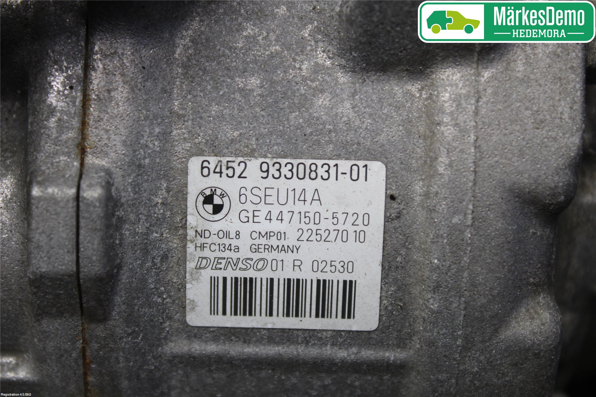 BMW 1 F20/F21 11-19 Varme Ac Kompressor