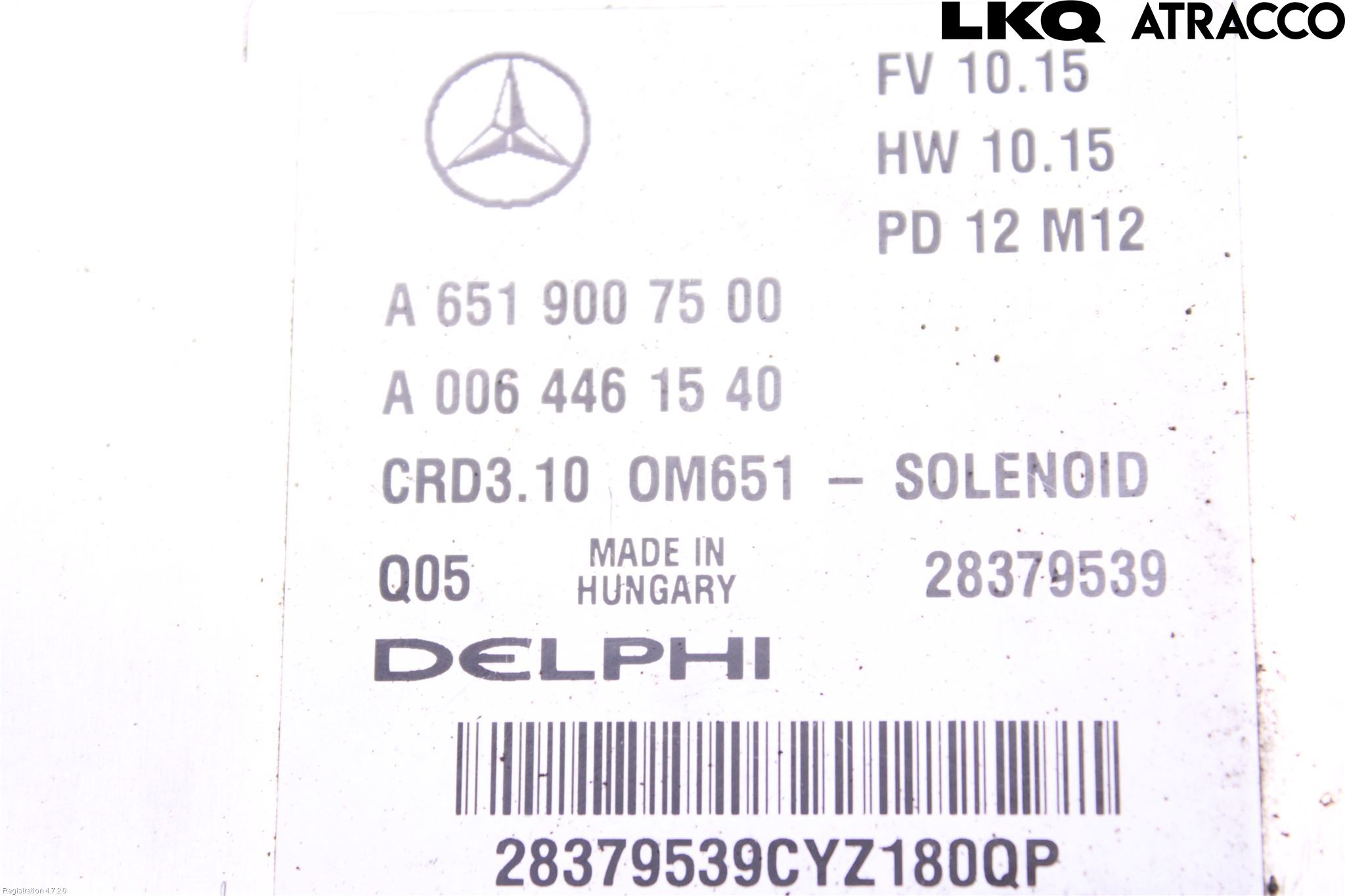 Mercedes-Benz MB C-KLASS (W204) 07-15 Styreenhet Dieselpumpe