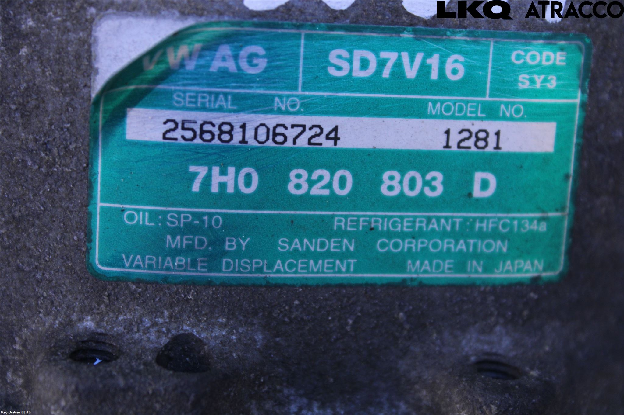 Volkswagen VW CADDY      04-10 Varme Ac Kompressor