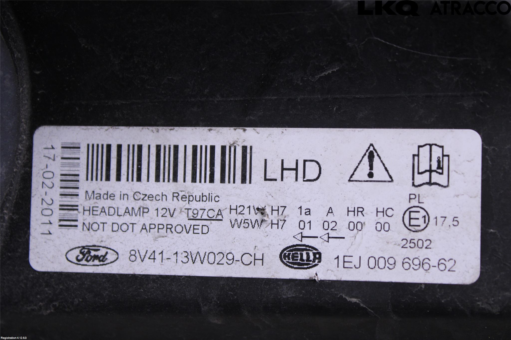 Ford KUGA 08-12 Frontlykt Høyre