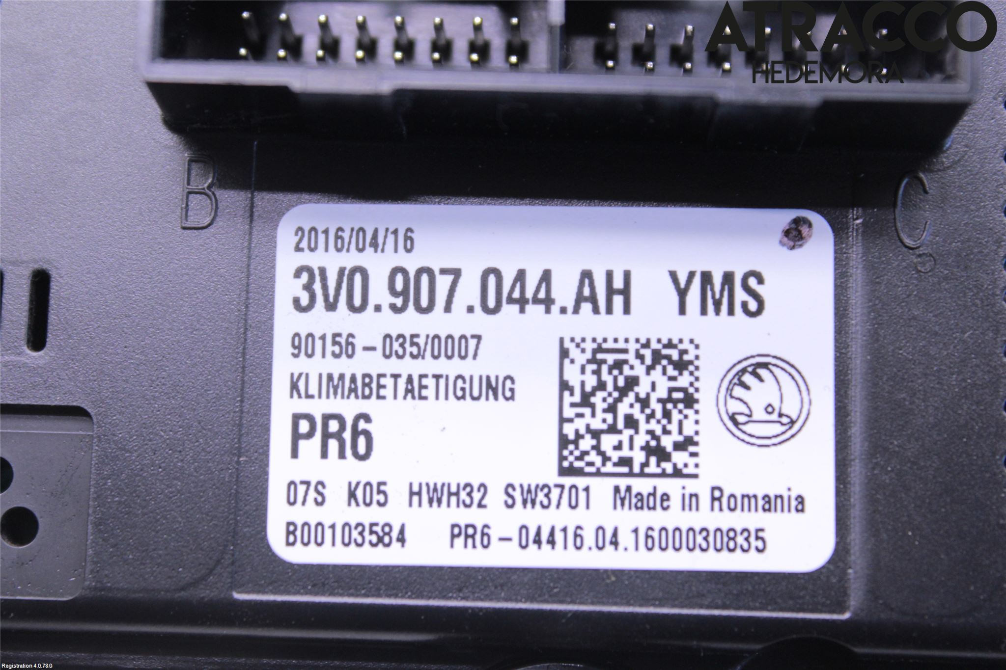Skoda SUPERB 16-24 Varme Ac Betjening-Display