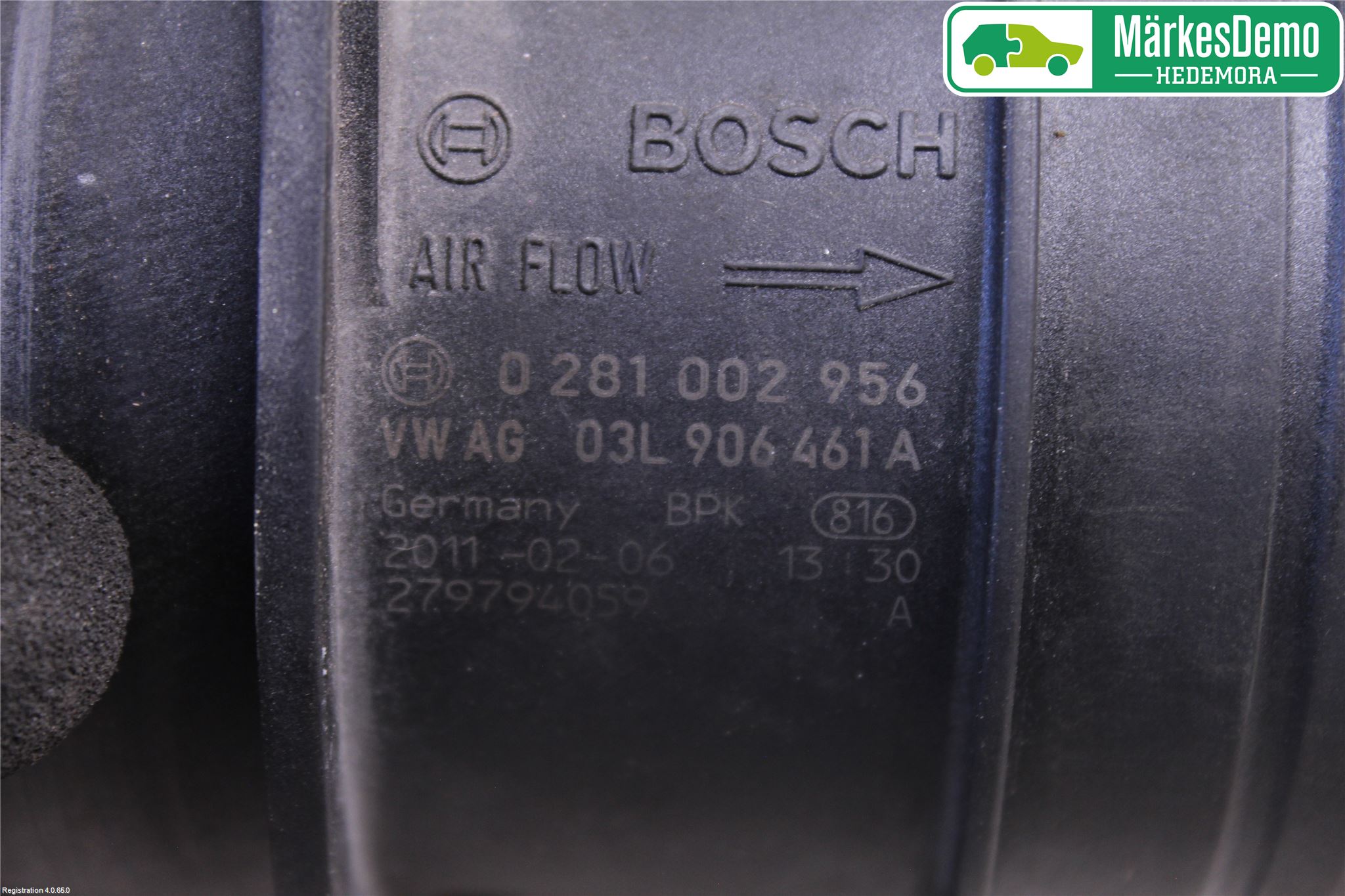 Volkswagen VW GOLF VI 09-13 Inns Luftmassemåler