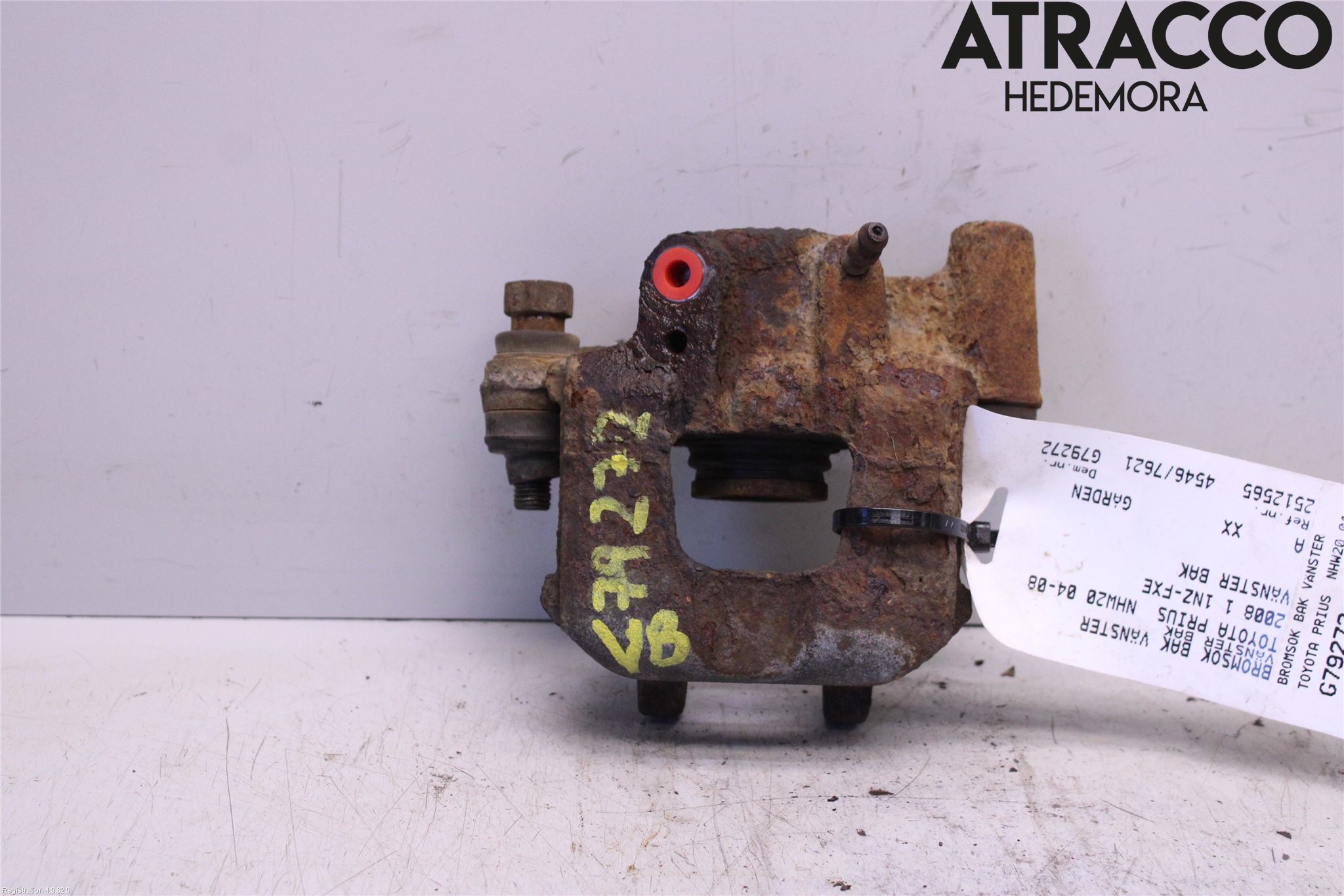 Toyota PRIUS NWH20 04-08 Bremsecaliper Bak Venstre
