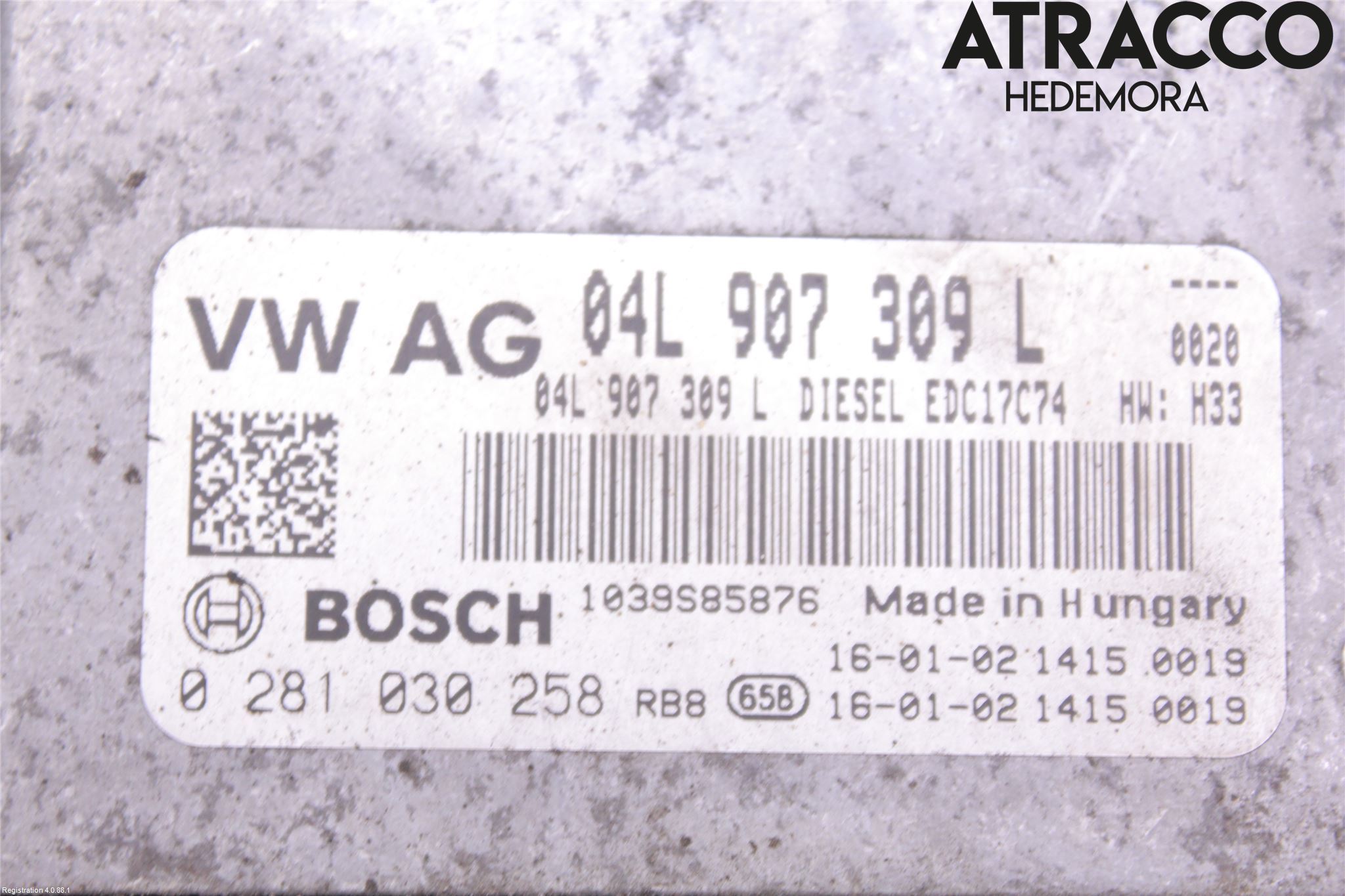Audi A4/S4 B9 16-19 Styreenhet Dieselpumpe