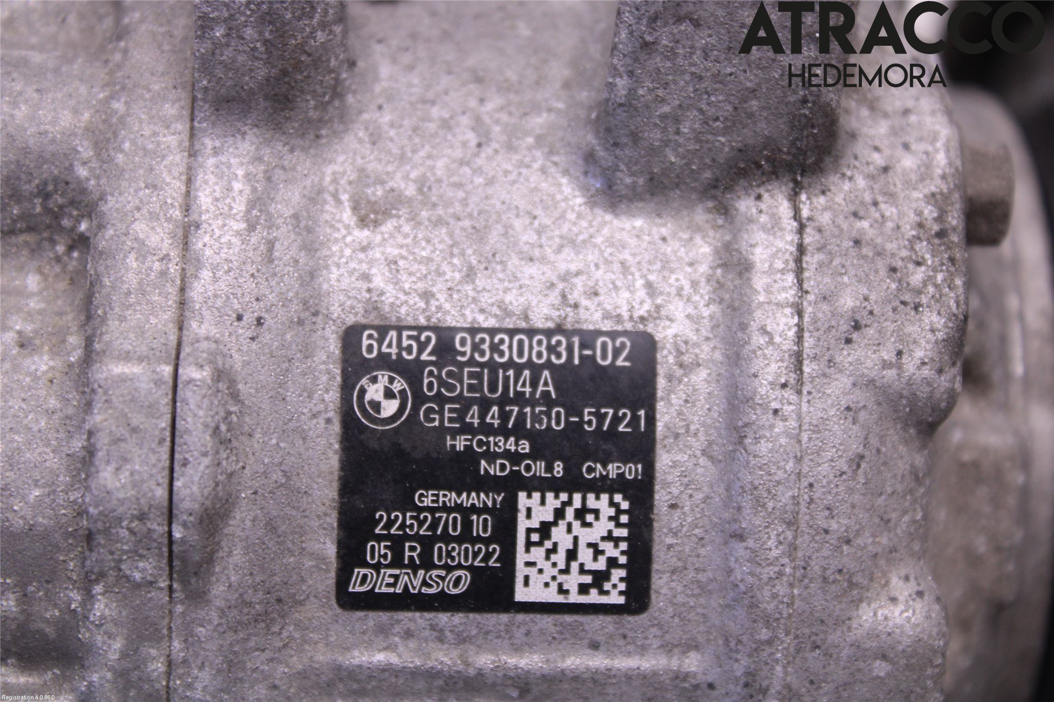 BMW 3 F30/F31/F80 12-19 Varme Ac Kompressor