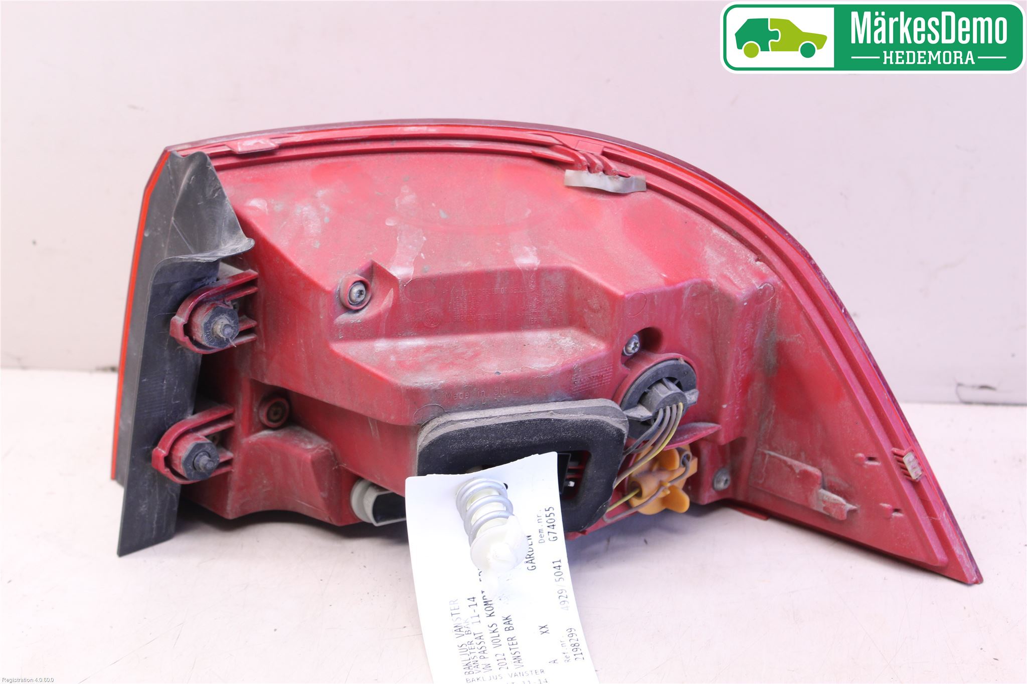 Volkswagen VW PASSAT 11-14 Baklykt Venstre