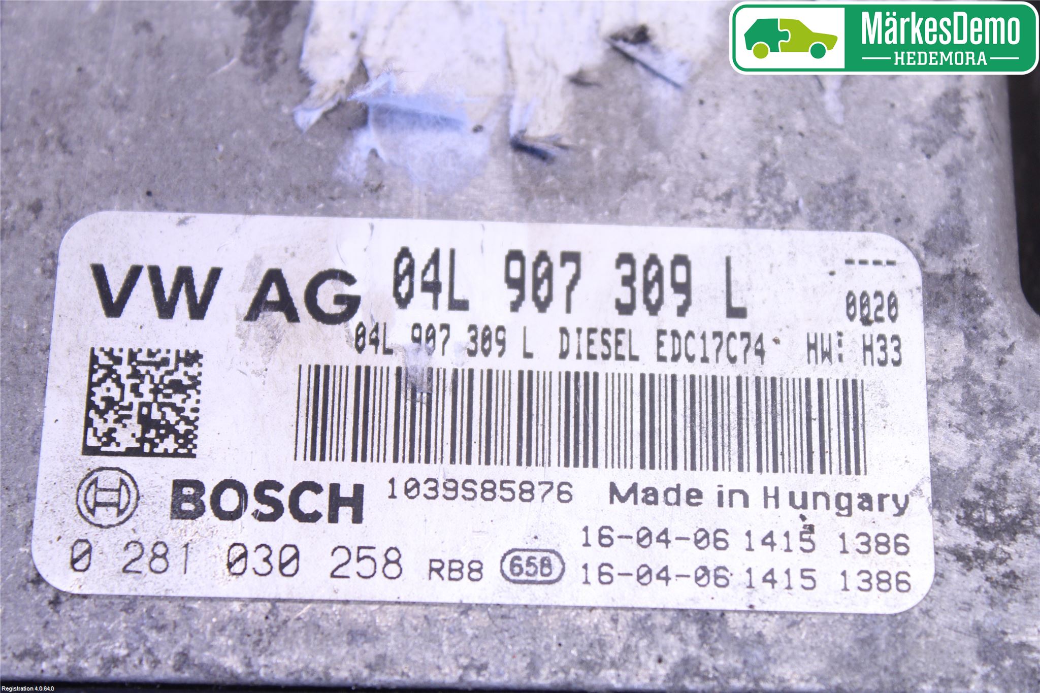 Audi A4/S4 B9 16-19 Styreenhet Innsprøytning