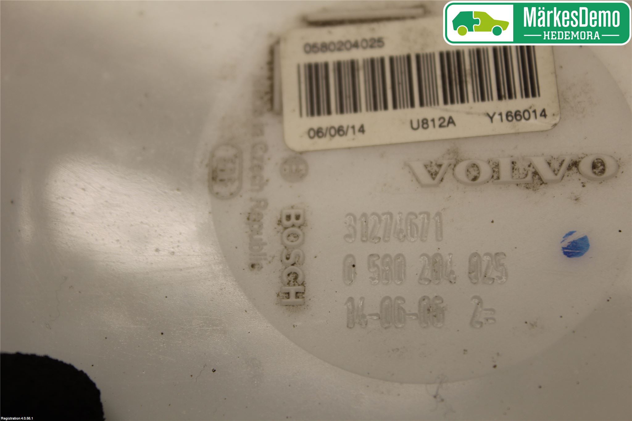 Volvo V70 14-16 Giver Drivstofftank
