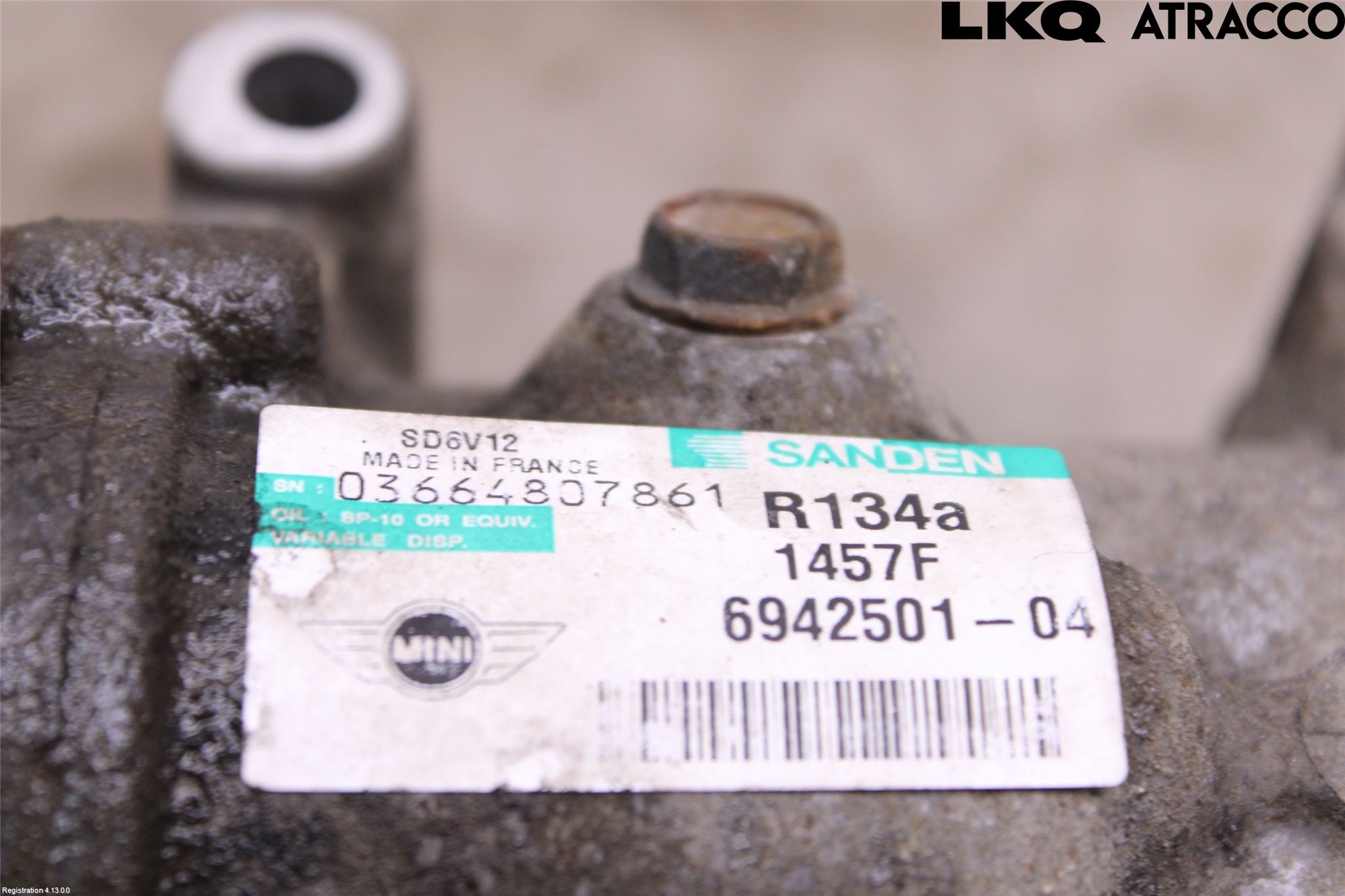 Mini CLUBMAN R55 06-14 Varme Ac Kompressor