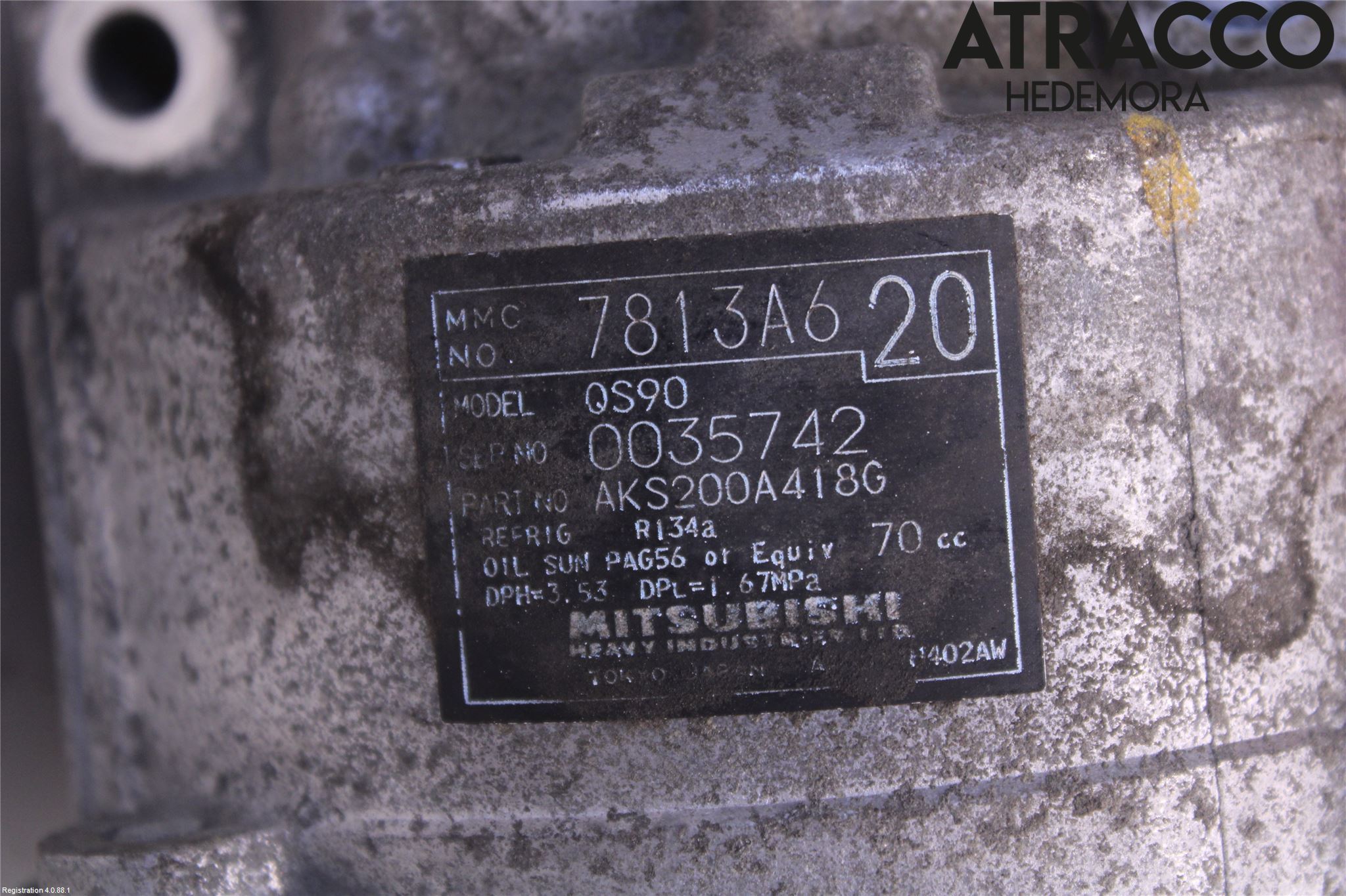 Mitsubishi ASX 10-22 Varme Ac Kompressor