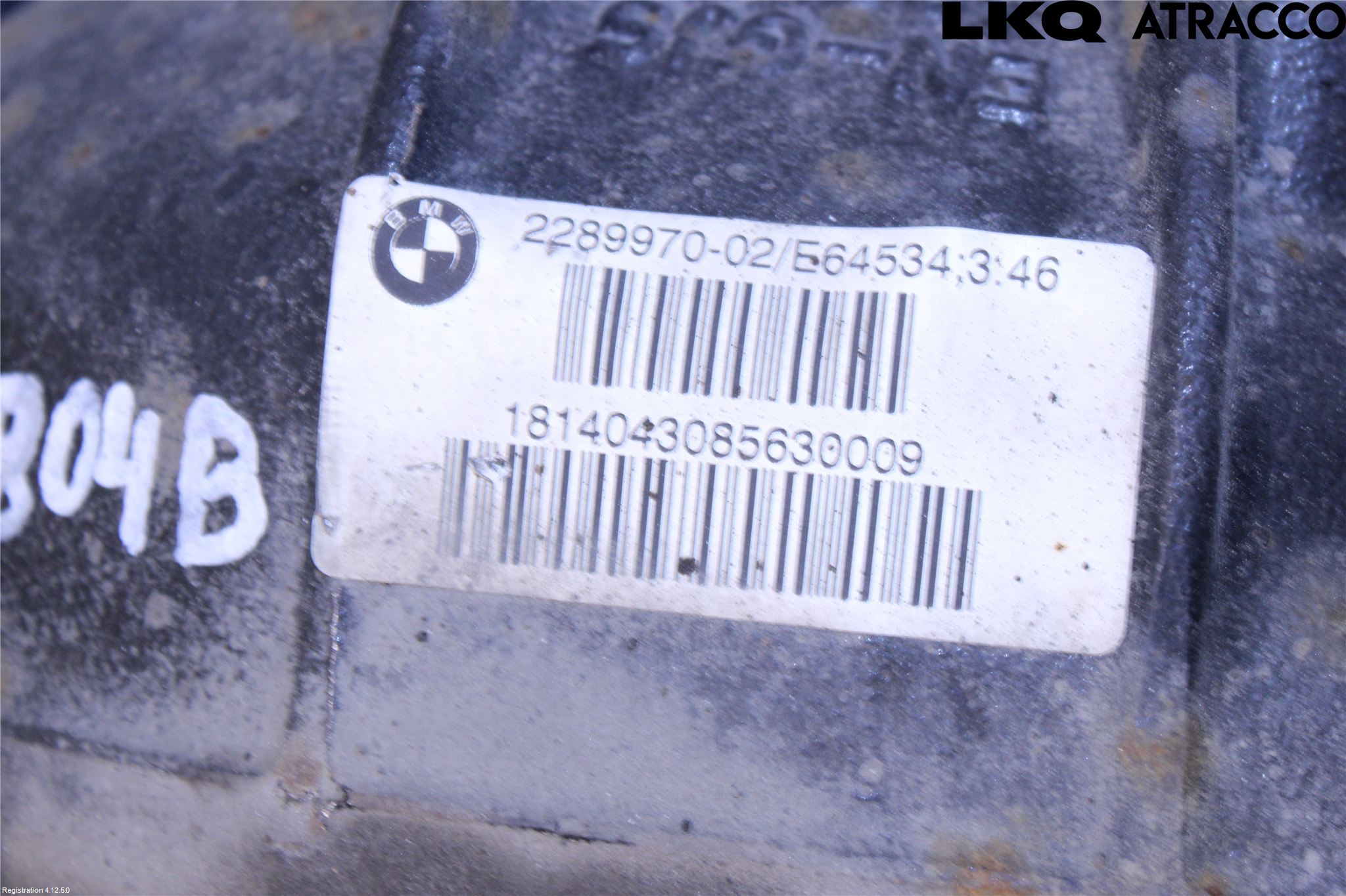 BMW 3 F30/F31/F80 12-19 Bakaksel Kardang Bak -Diff