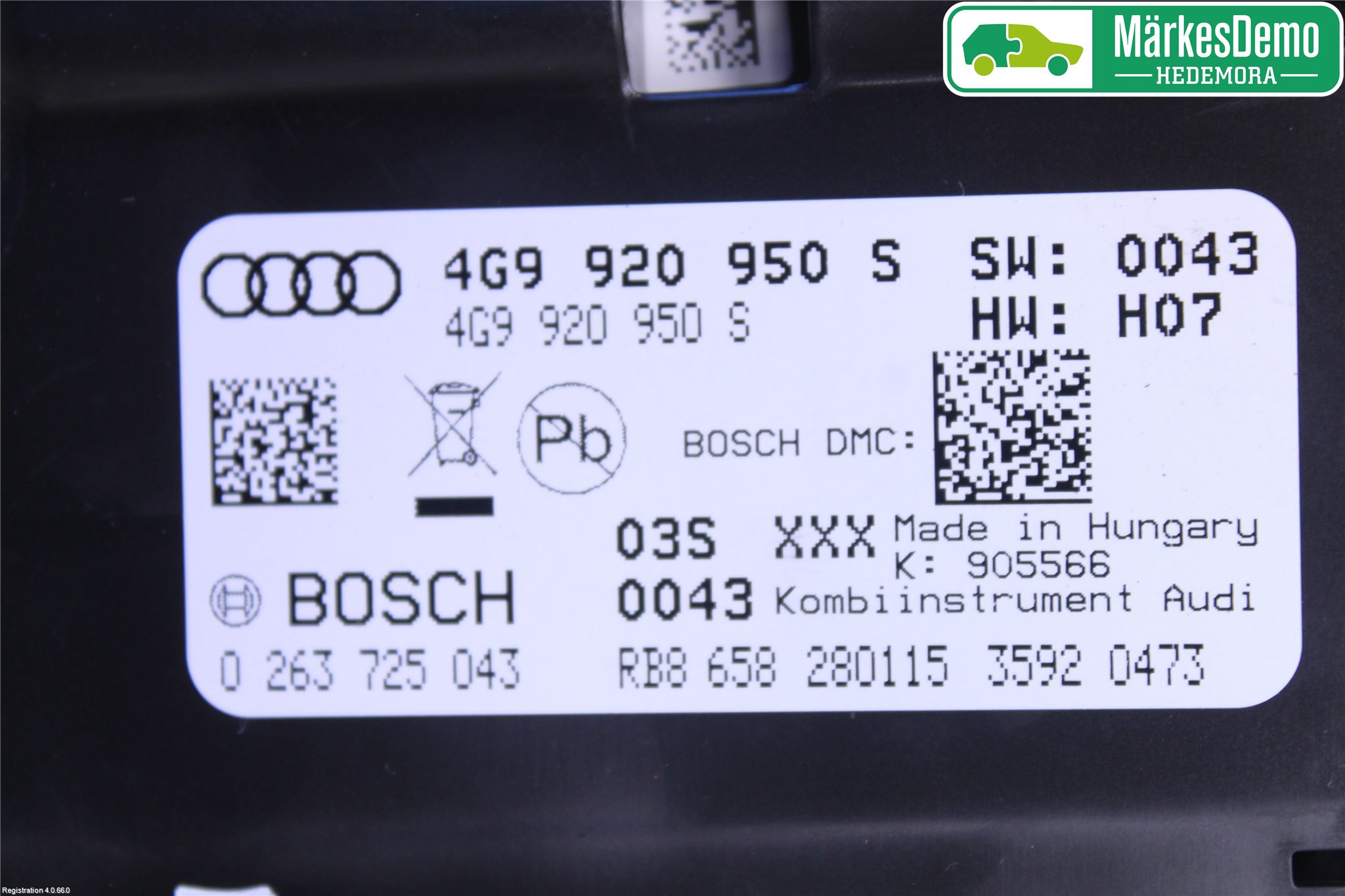 Audi A6 ALLROAD 12-18 Instr Kombinert