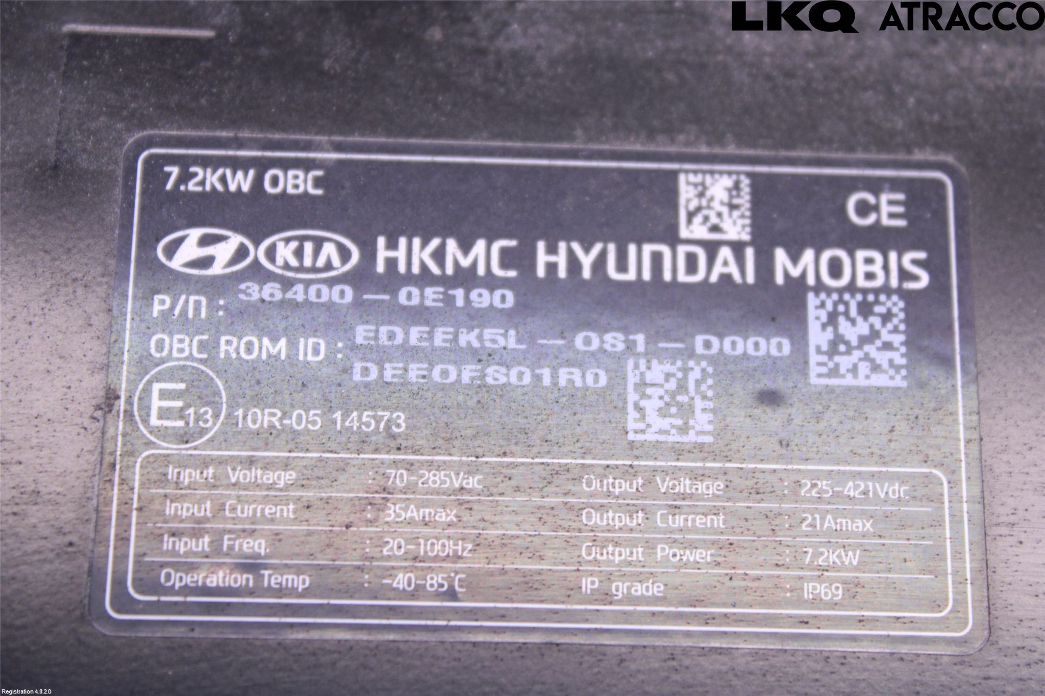 Kia NIRO (DE) 17-22 Batterilader Hybrid