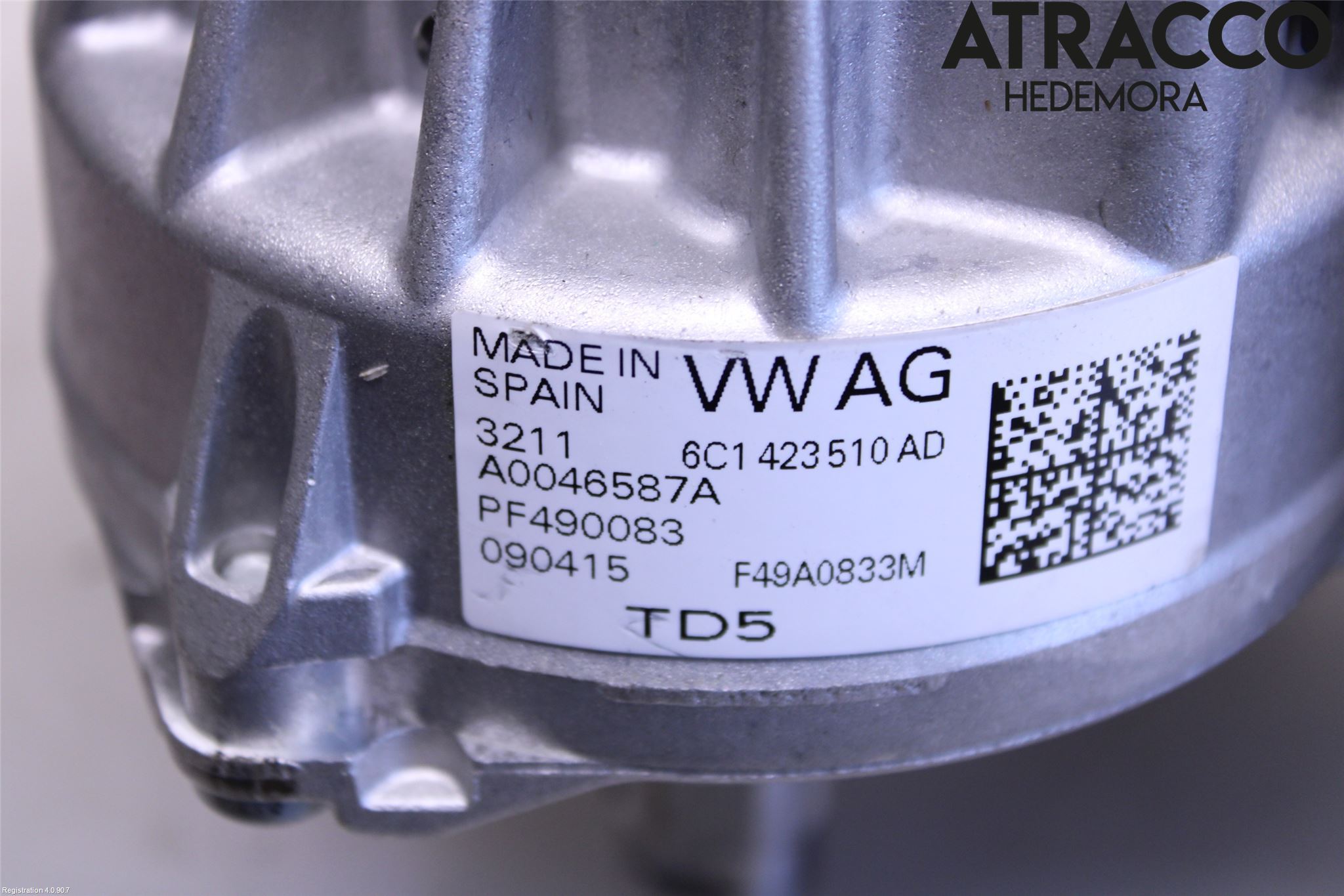 Volkswagen VW POLO 10-17 Rattakselaggregat Innebygd Servo