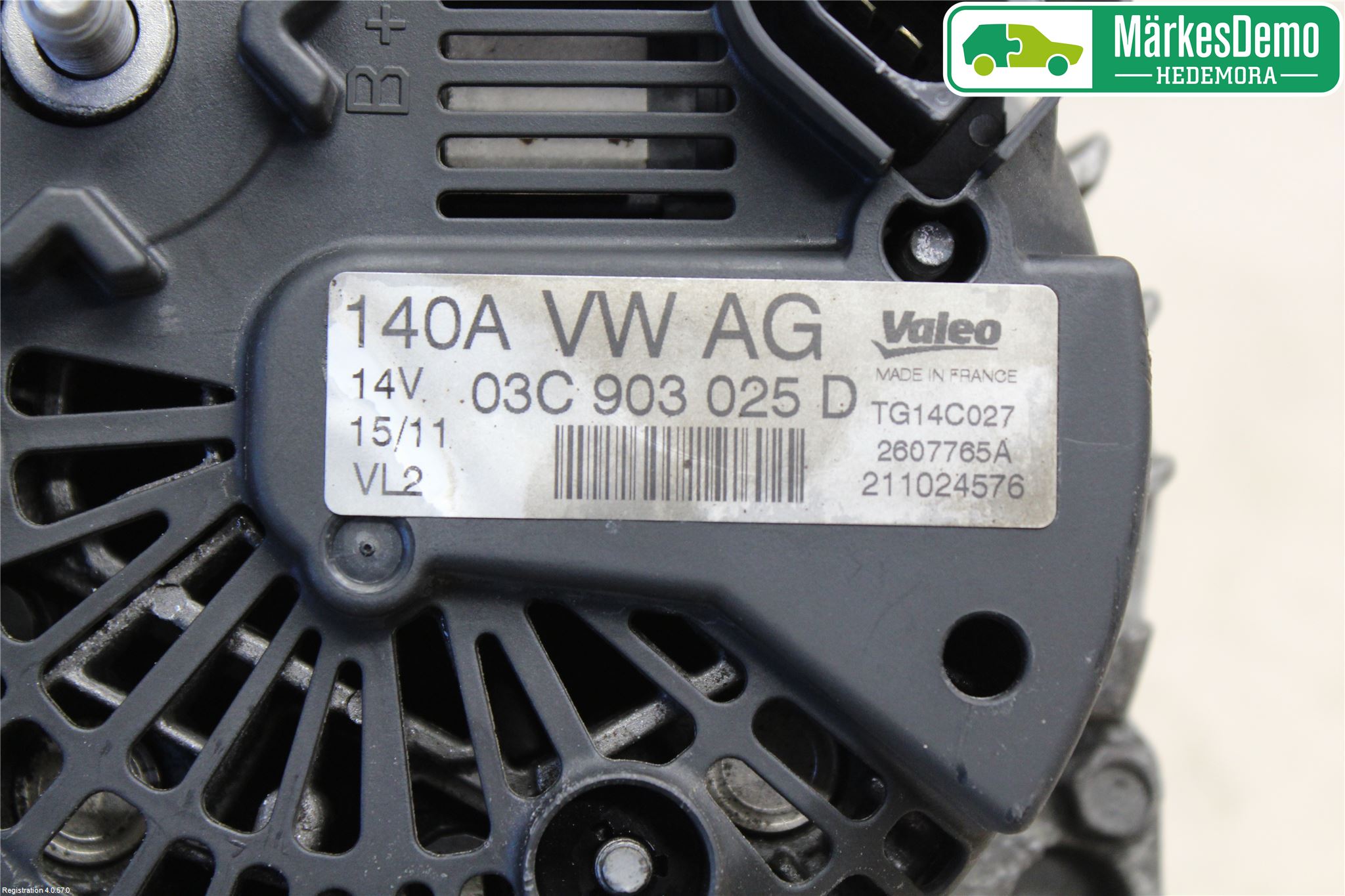 Volkswagen VW GOLF VI 09-13 Dynamo