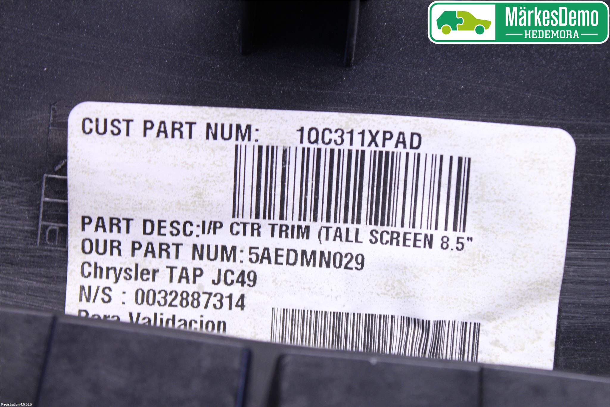 Fiat FREEMONT Innr Radio Ramme