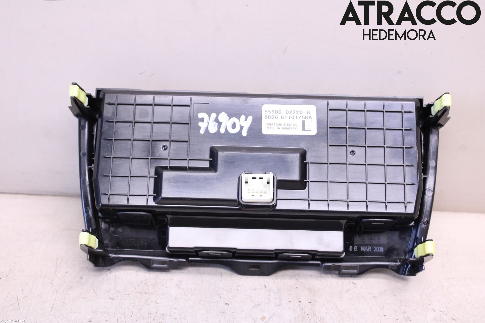 Toyota AURIS 07-09 Varme Ac Betjening-Display
