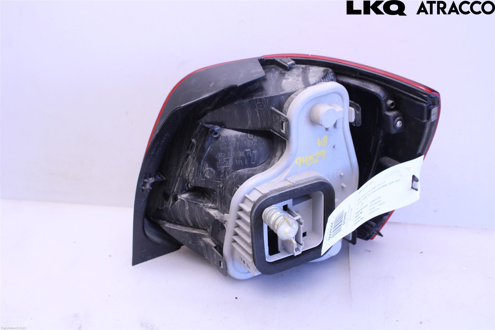 Volkswagen VW POLO 10-17 Baklykt Venstre