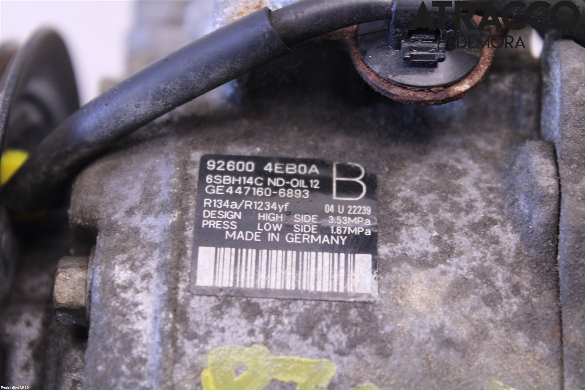 Nissan QASHQAI 14-17 Varme Ac Kompressor