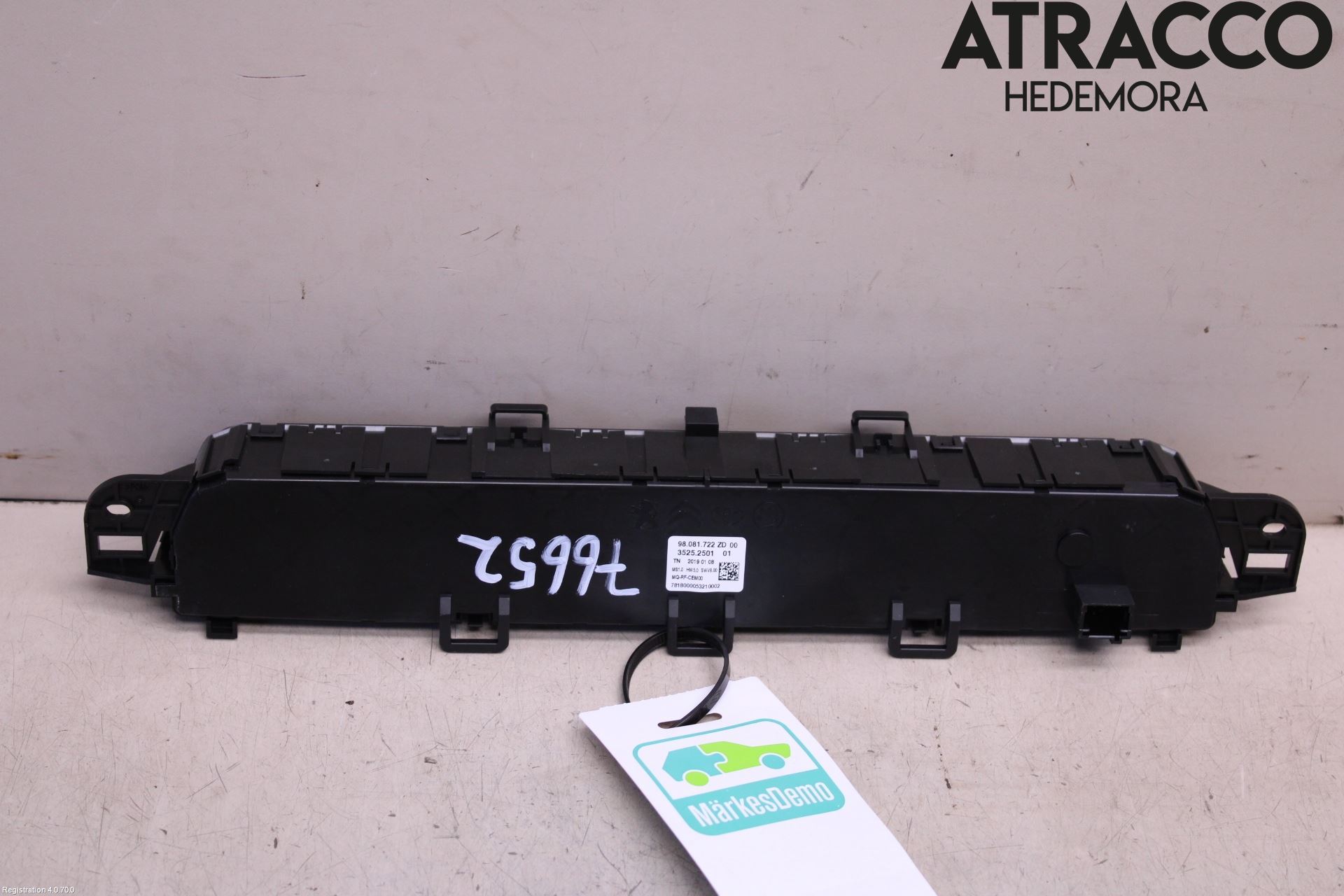 Citroen BERLINGO/E-BERLINGO 19- Varme Ac Betjening-Display