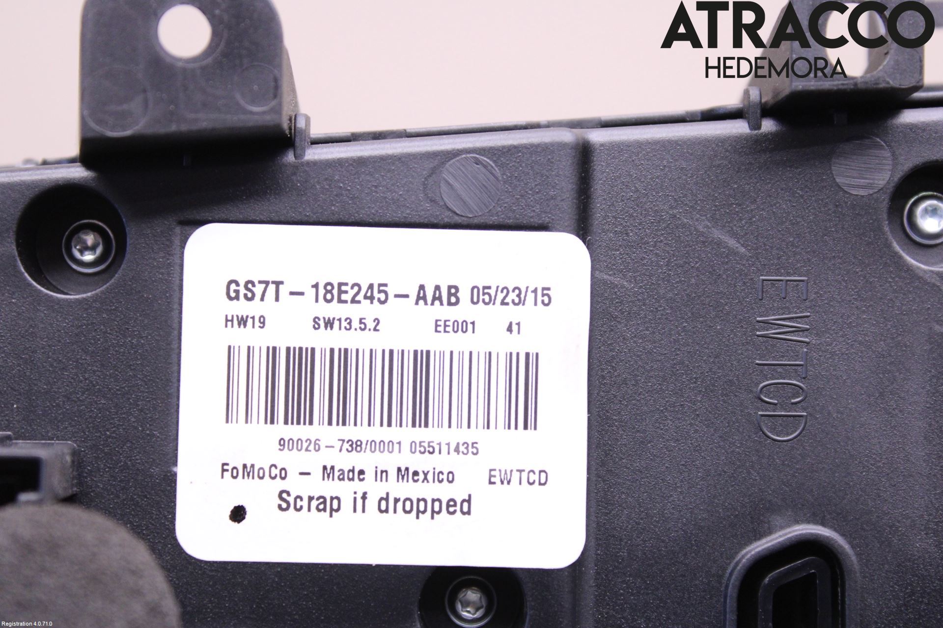 Ford MONDEO 15-22 Varme Ac Betjening-Display