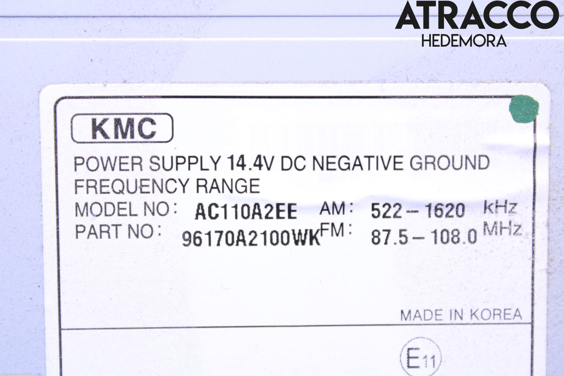 Kia CEED 12-18 Stereo Radio Med Cd