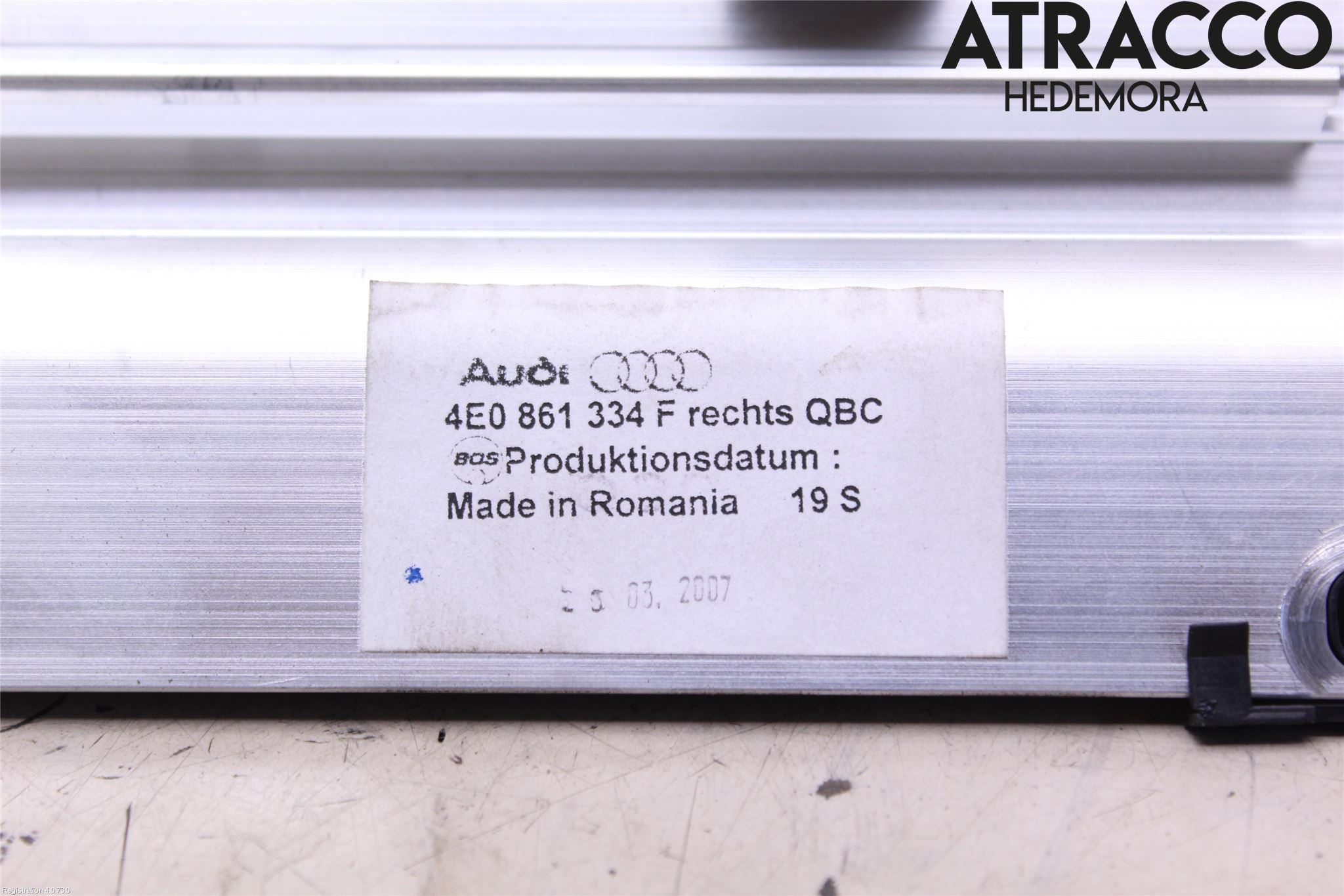 Audi A8/S8 4E  02-09 Innr Solskjerm