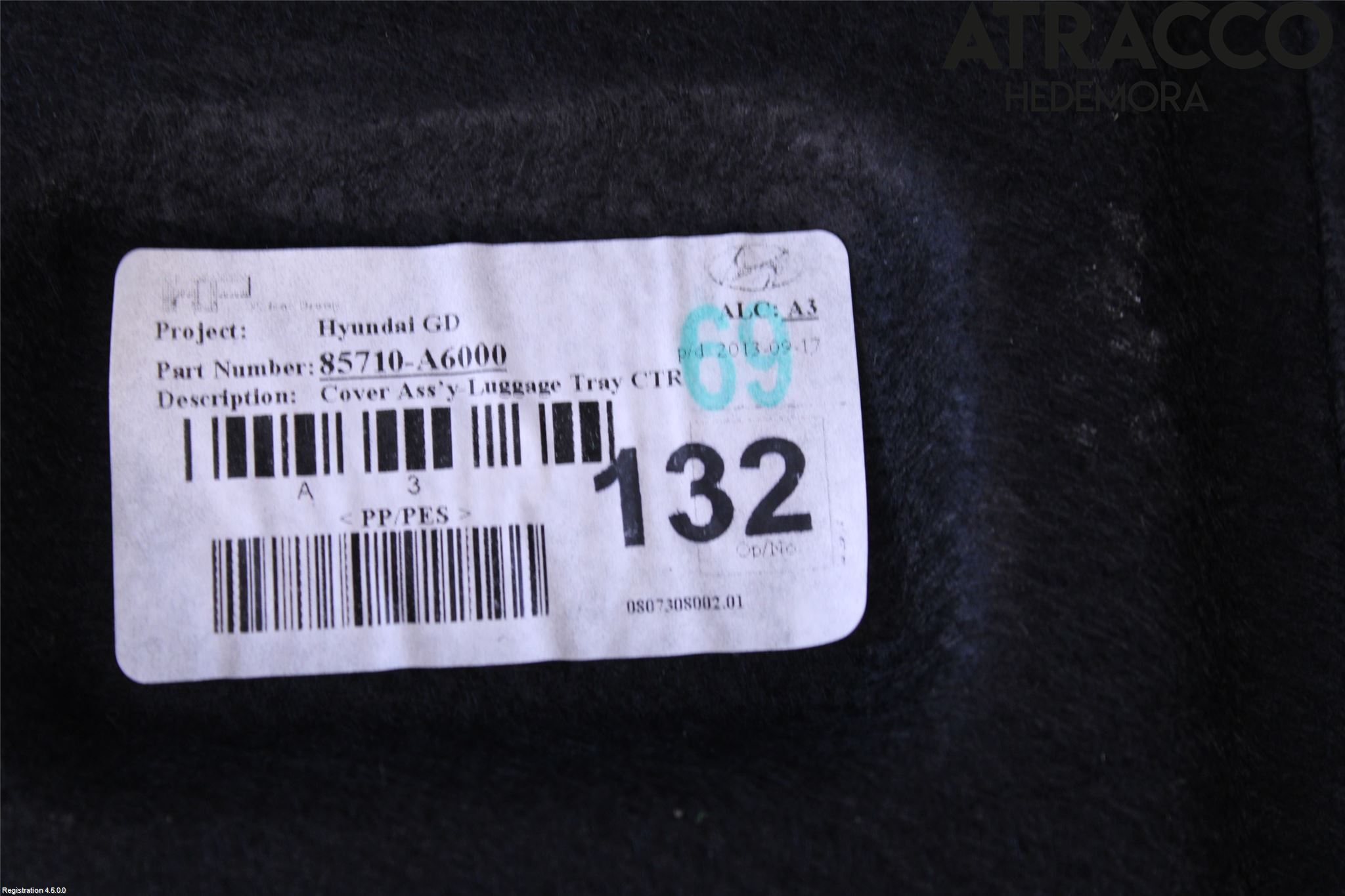 Hyundai i30 GD 13-17 Innr Bagasjeromkledsel