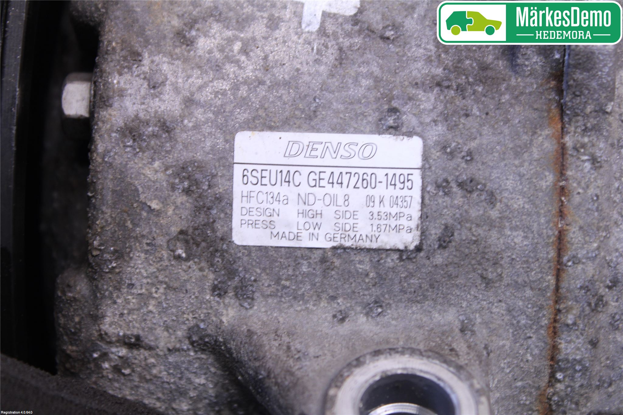 Toyota AVENSIS 09-15 Varme Ac Kompressor