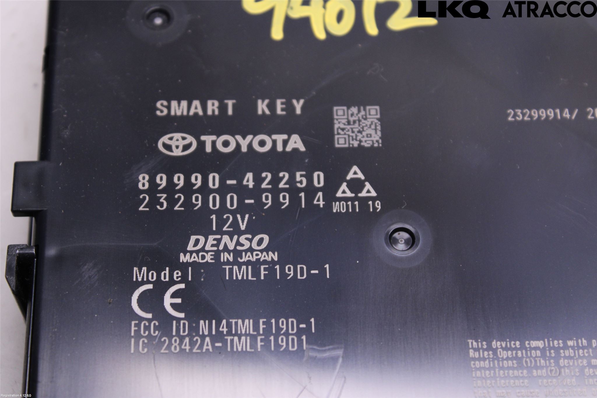 Toyota RAV4 19- Styrenhet Nyckellös System