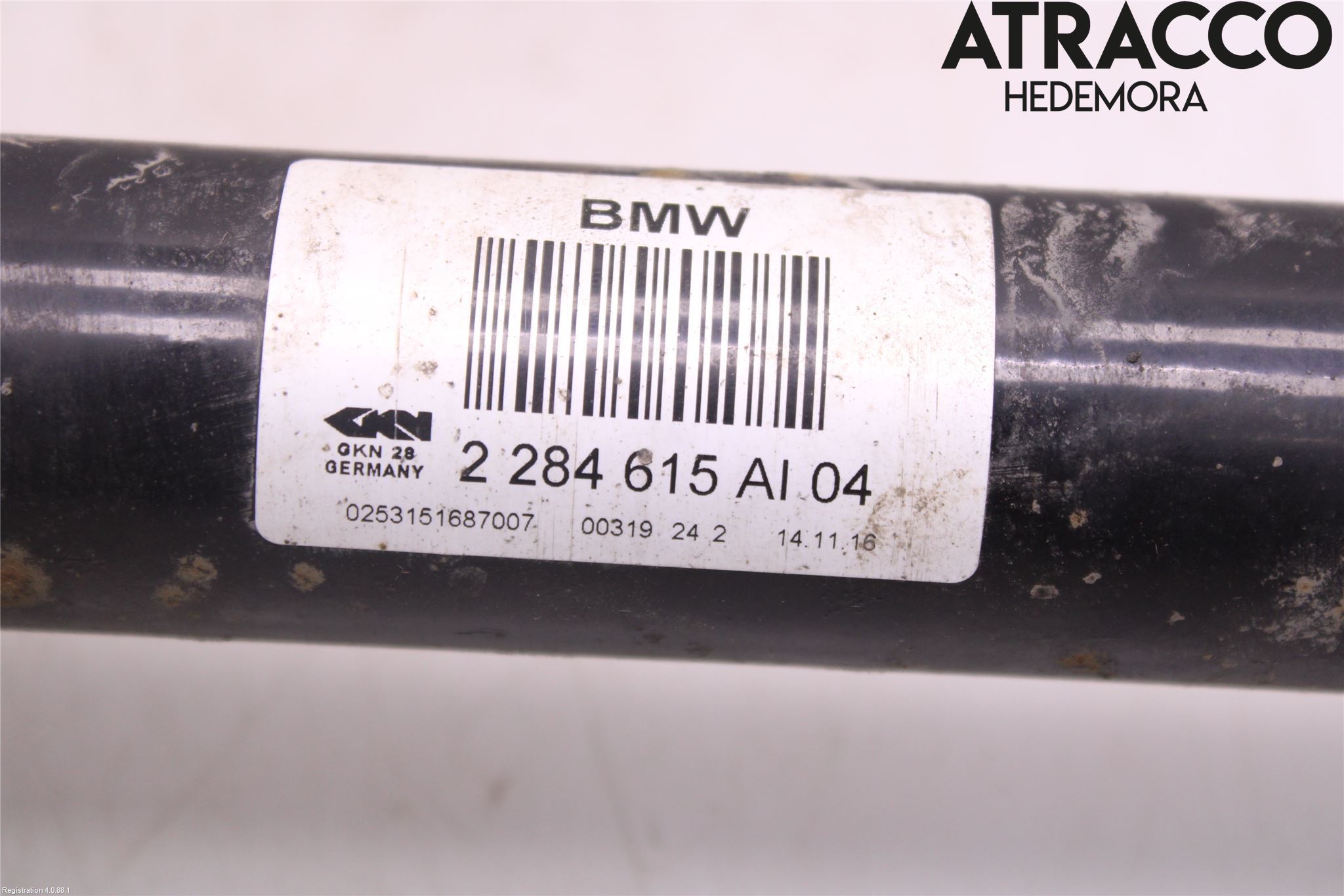 BMW 4 F32/F33/F82/F83 13-20 Drivaksel Bak Kompl Venstre