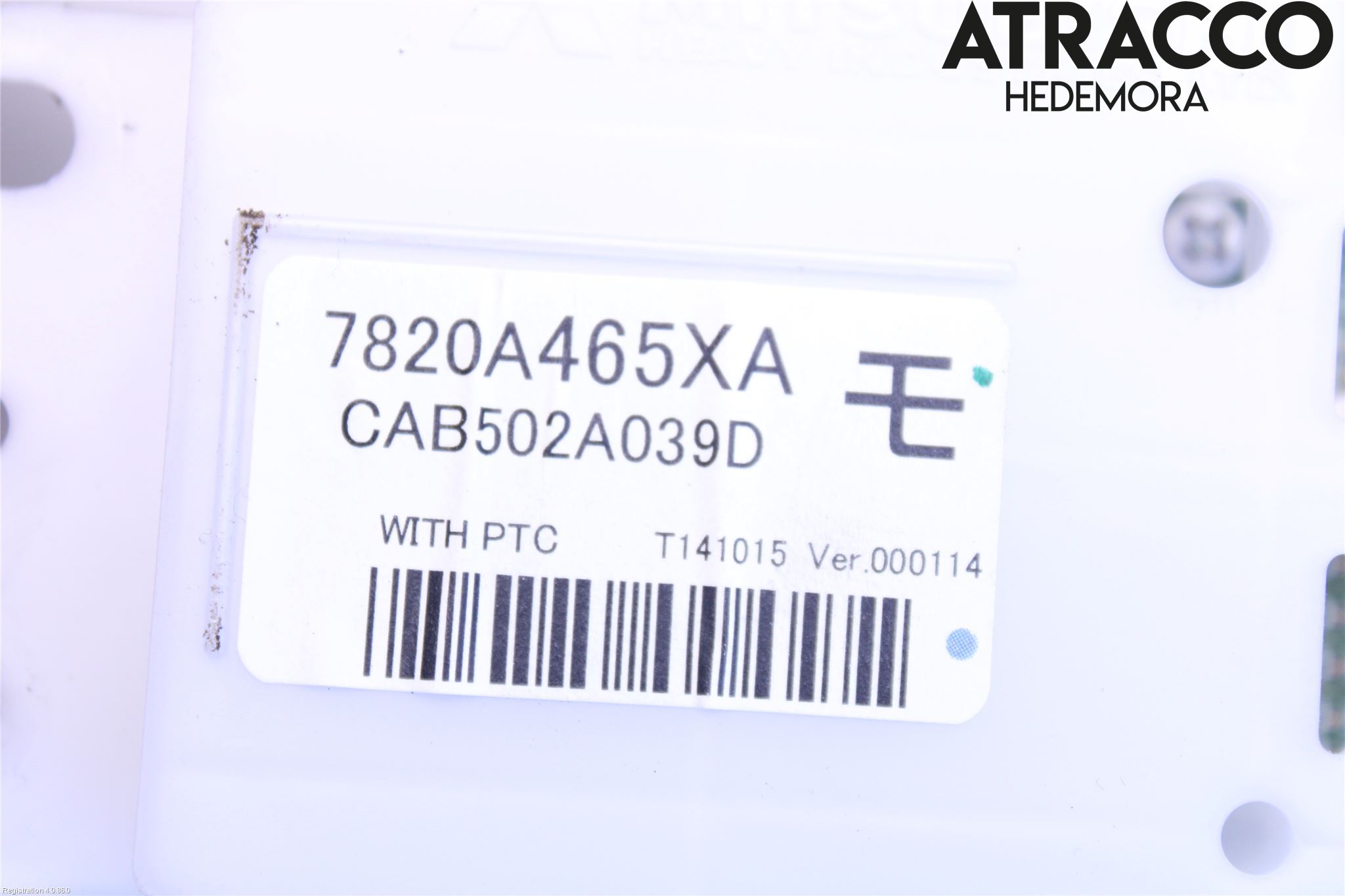 Mitsubishi OUTLANDER 13-21 Varme Ac Betjening-Display