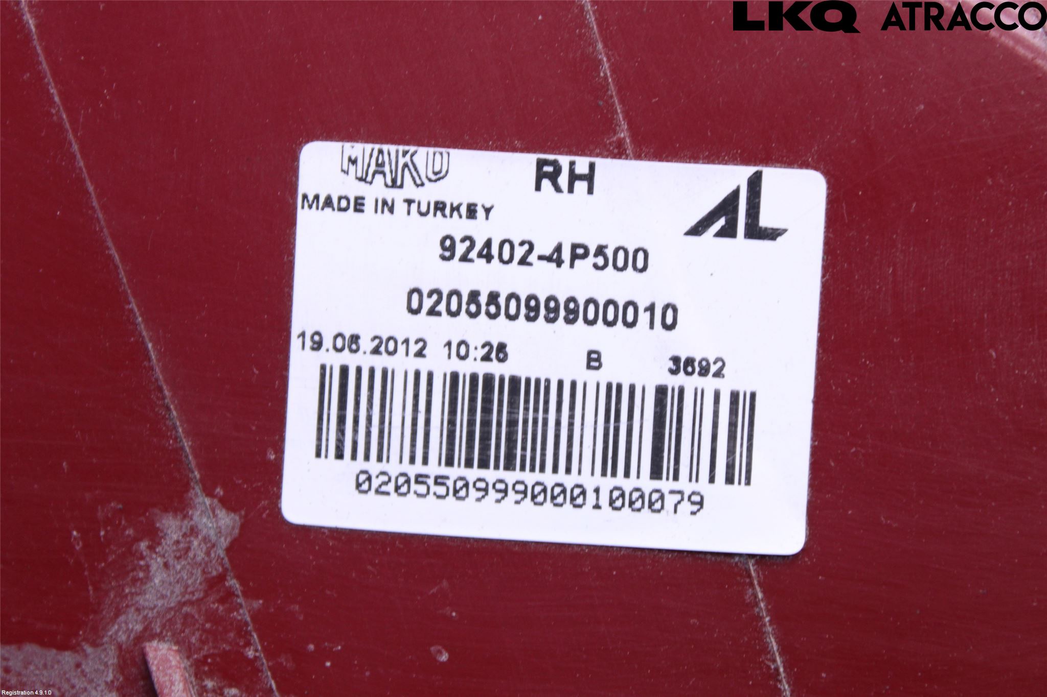 Hyundai i20 PB 09-14 Baklykt Høyre