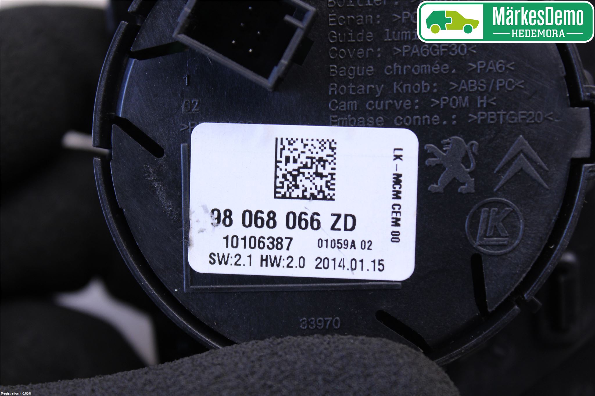 Peugeot 508 11-18 Bryter Gearkasse
