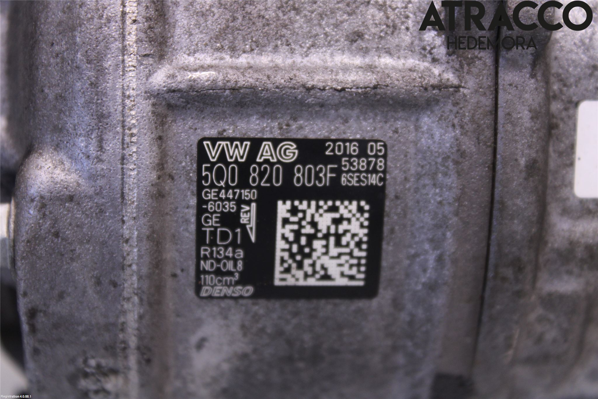 Volkswagen VW PASSAT 15-19 Varme Ac Kompressor