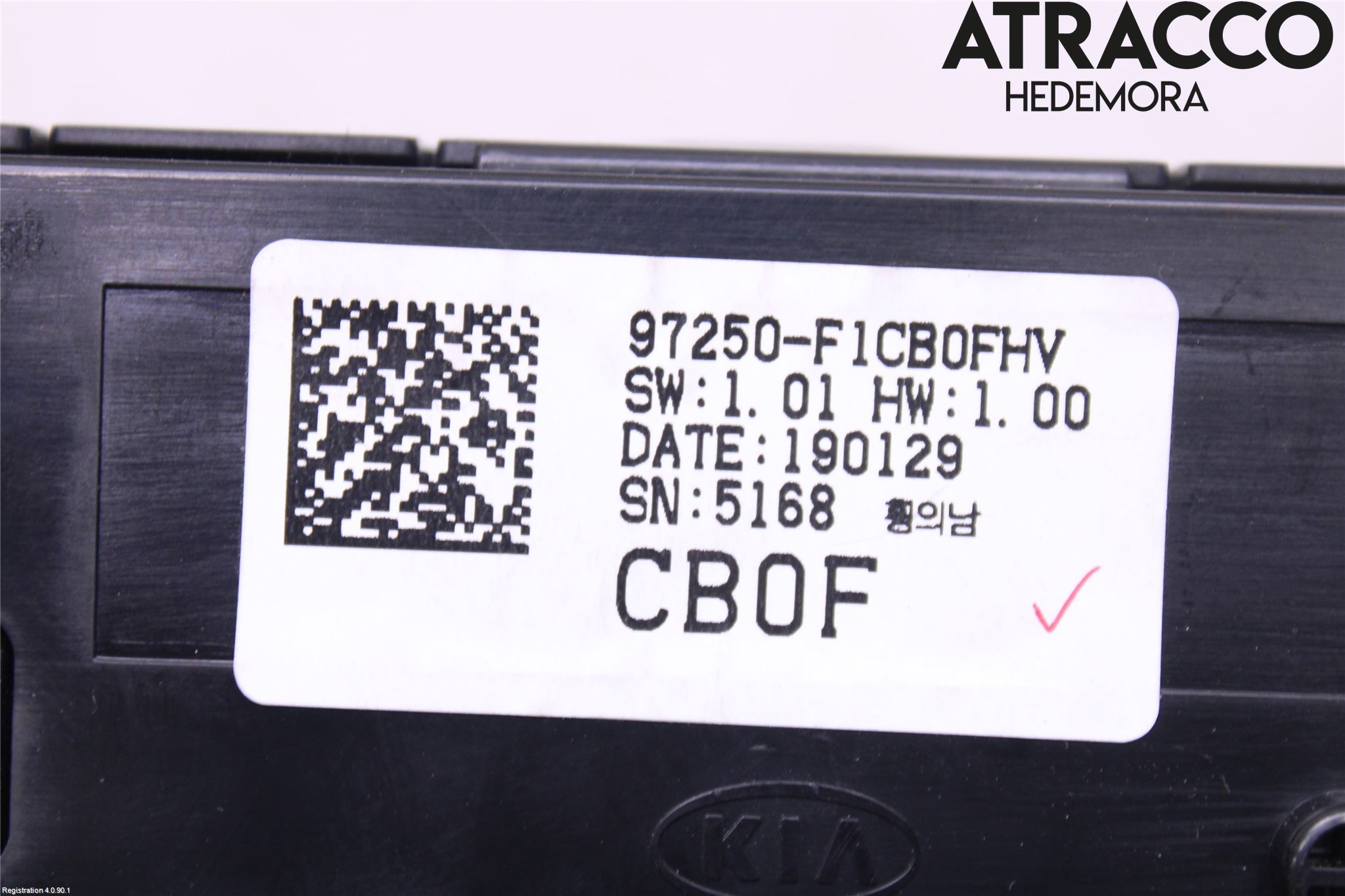 Kia SPORTAGE (QL) 16-21 Varme Ac Betjening-Display