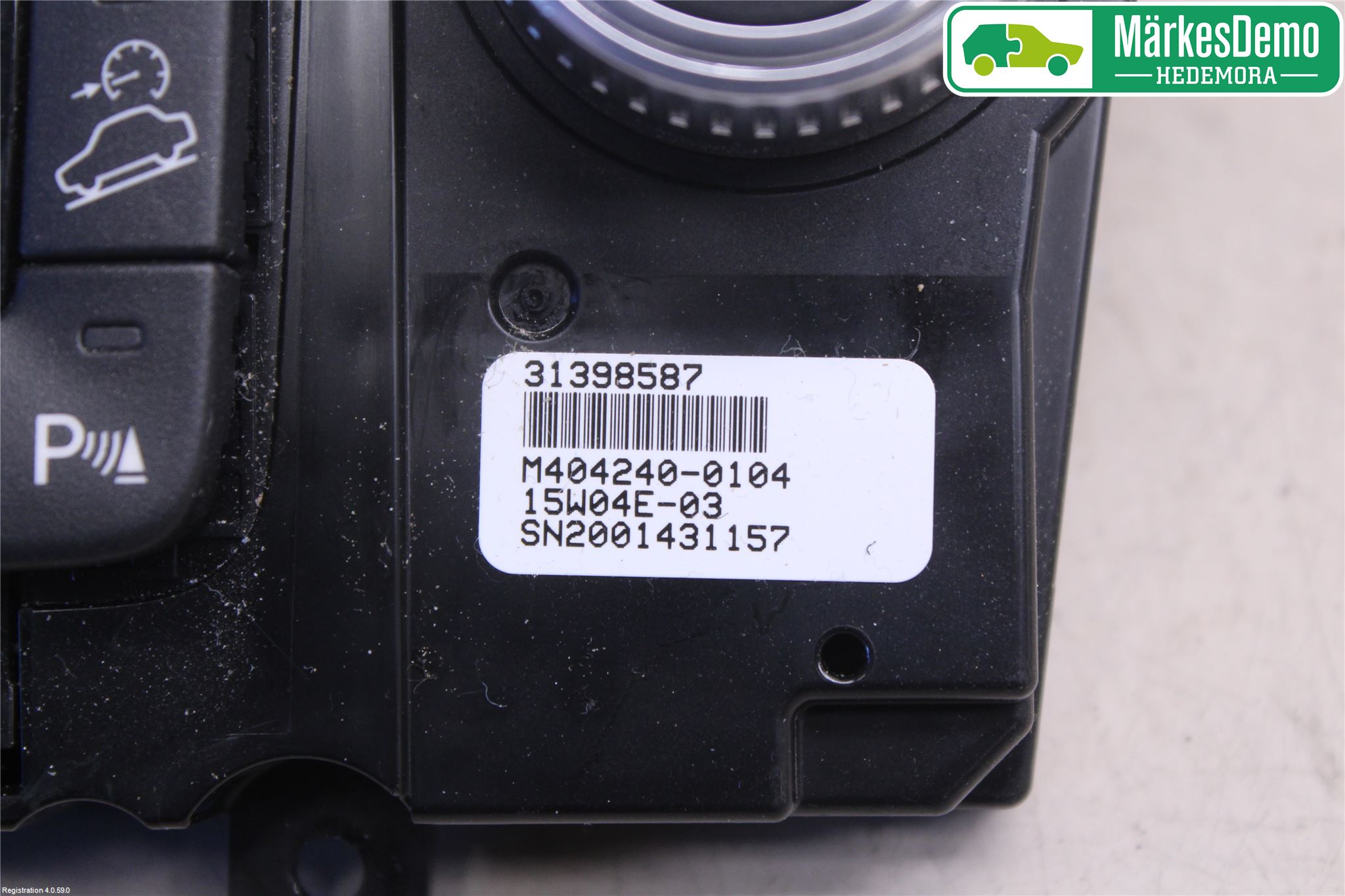 Volvo XC60 14-17 Varme Ac Betjening-Display