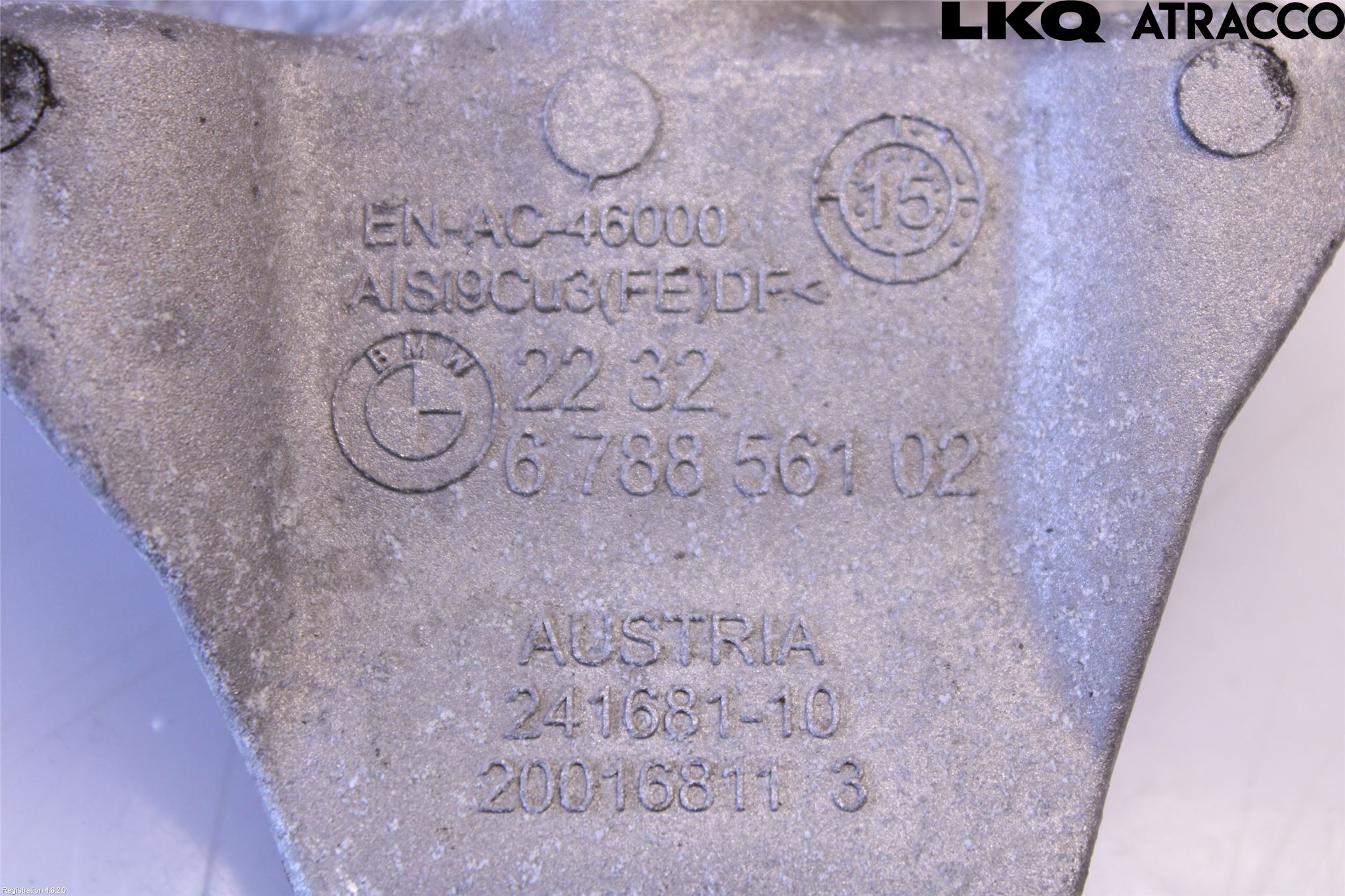 BMW 5 F10/F11/F18 09-17 Gearkasse Feste Stål-Alu