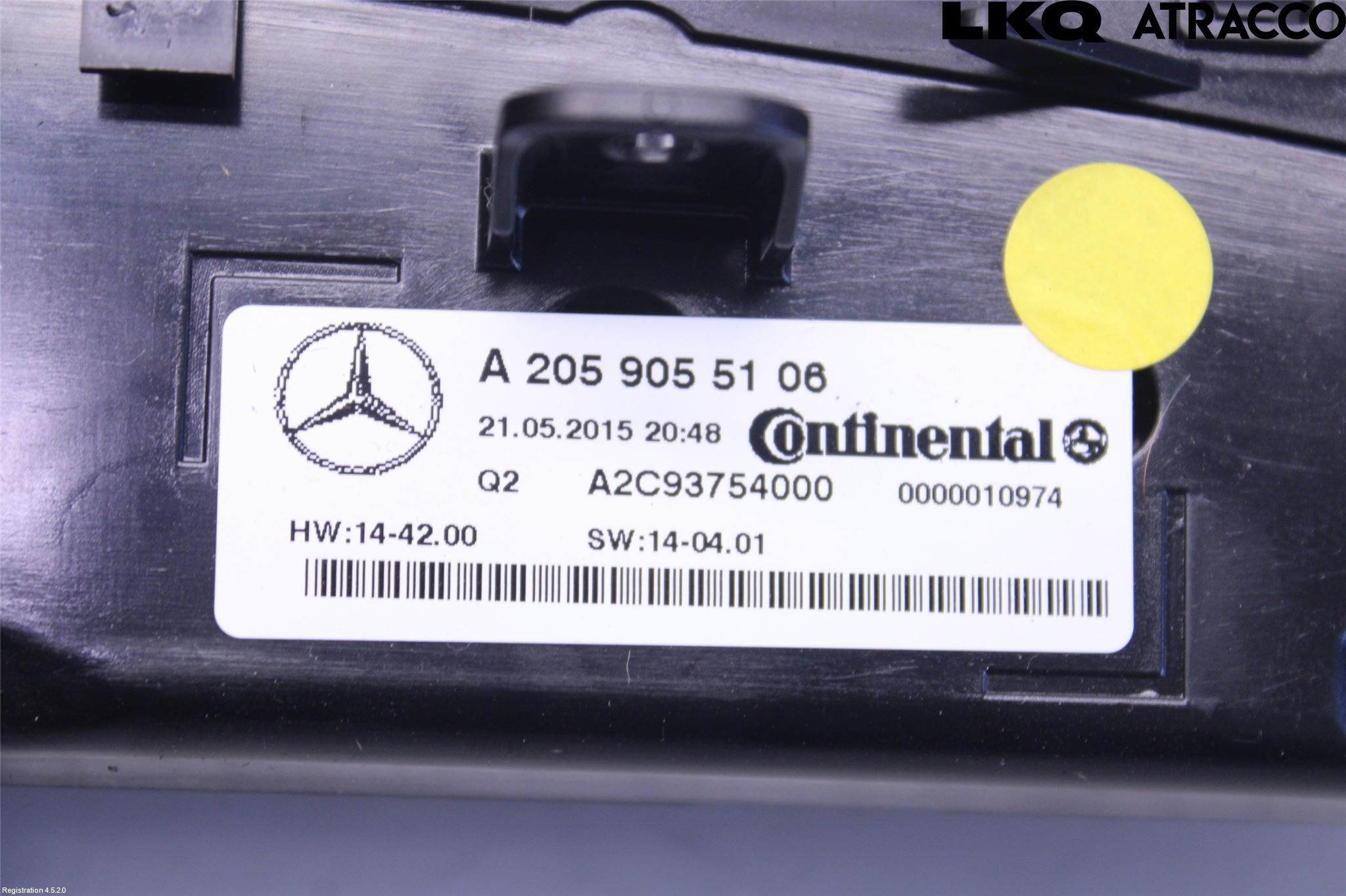 Mercedes-Benz MB C-KLASS (W205) 14-21 Varme Ac Betjening-Display