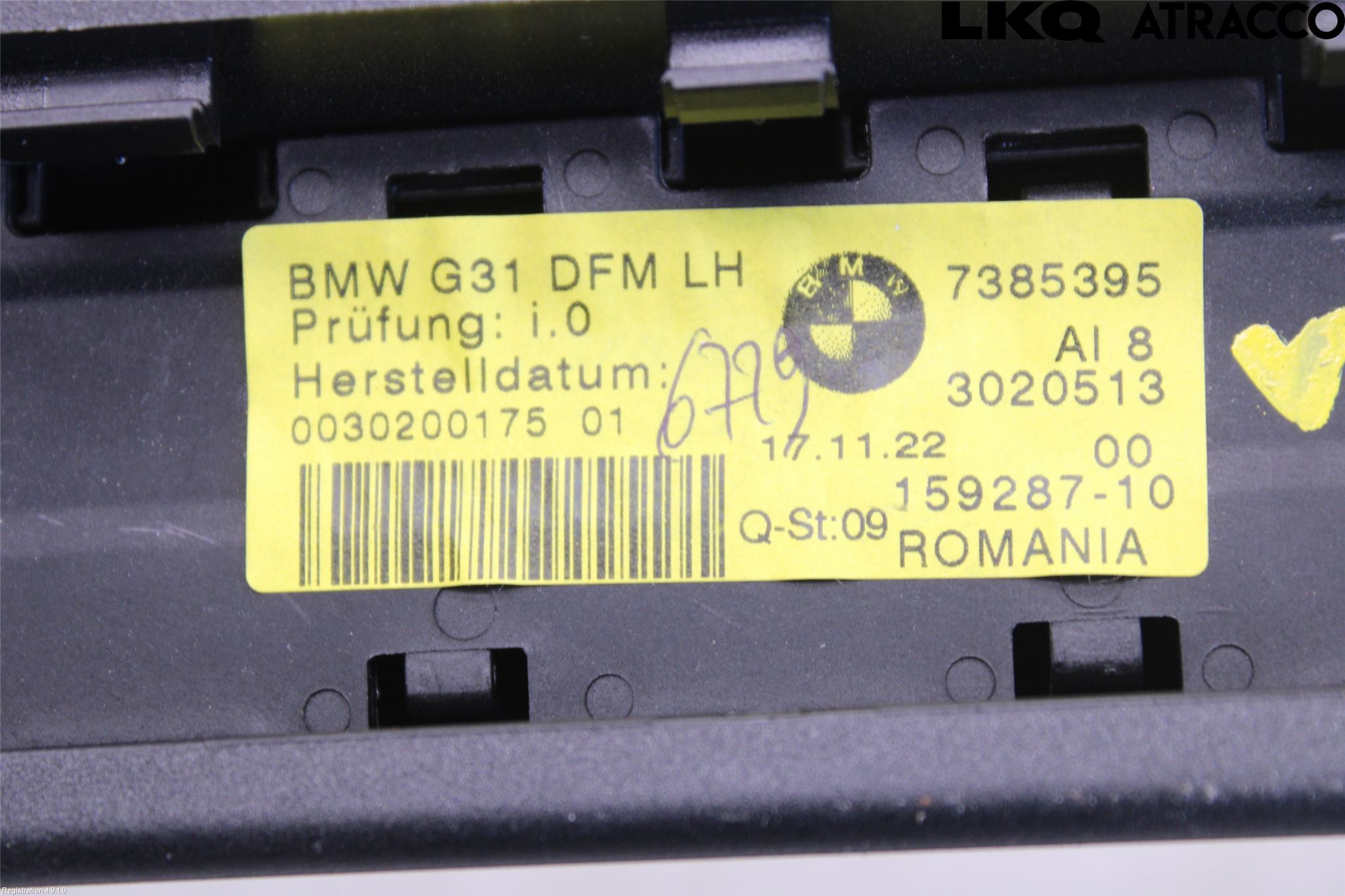BMW 5 G30/G31/F90 17-23 Innr Innsyn Beskytelse Stv