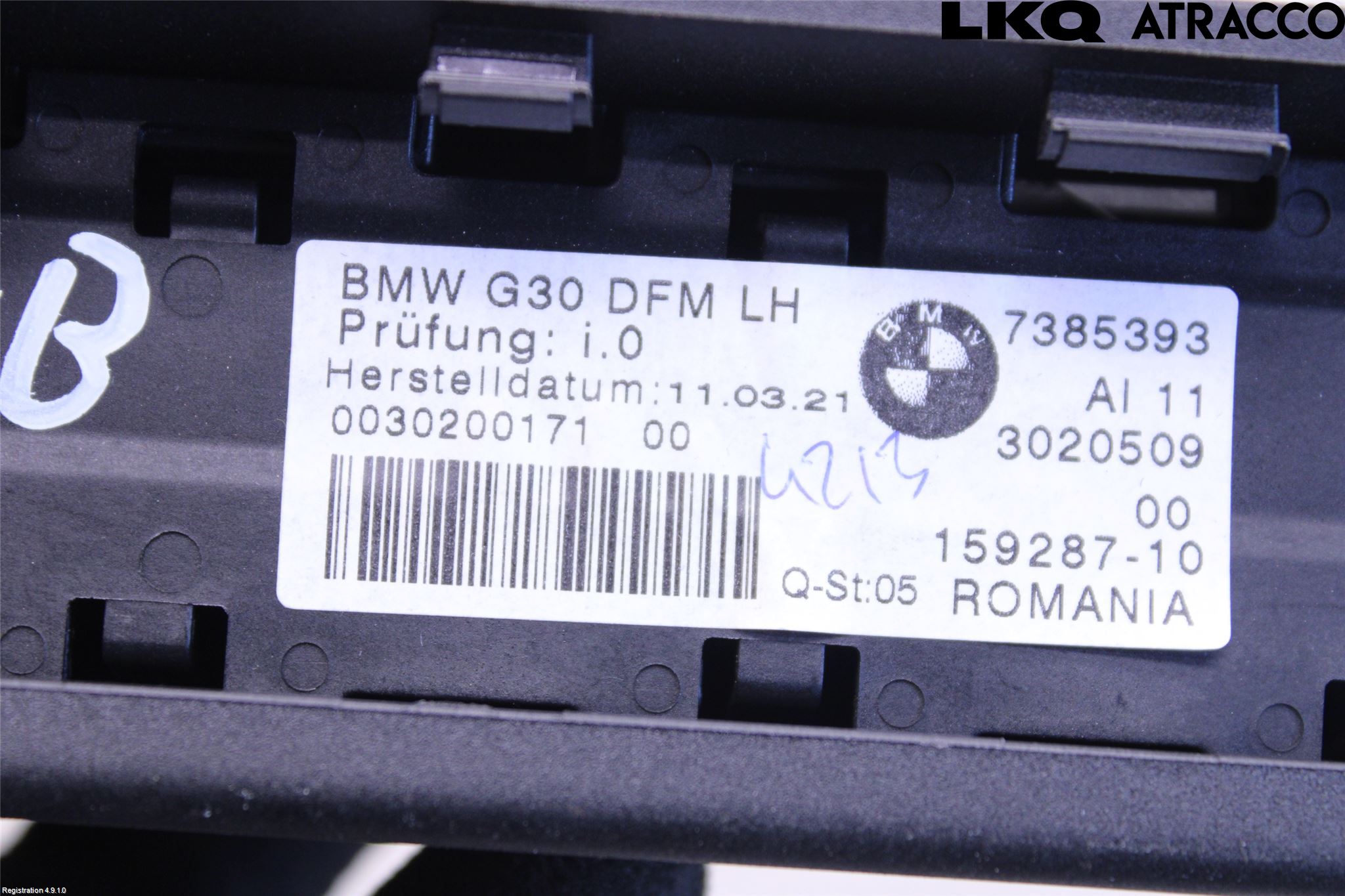 BMW 5 G30/G31/F90 17-23 Innr Innsyn Beskytelse Stv